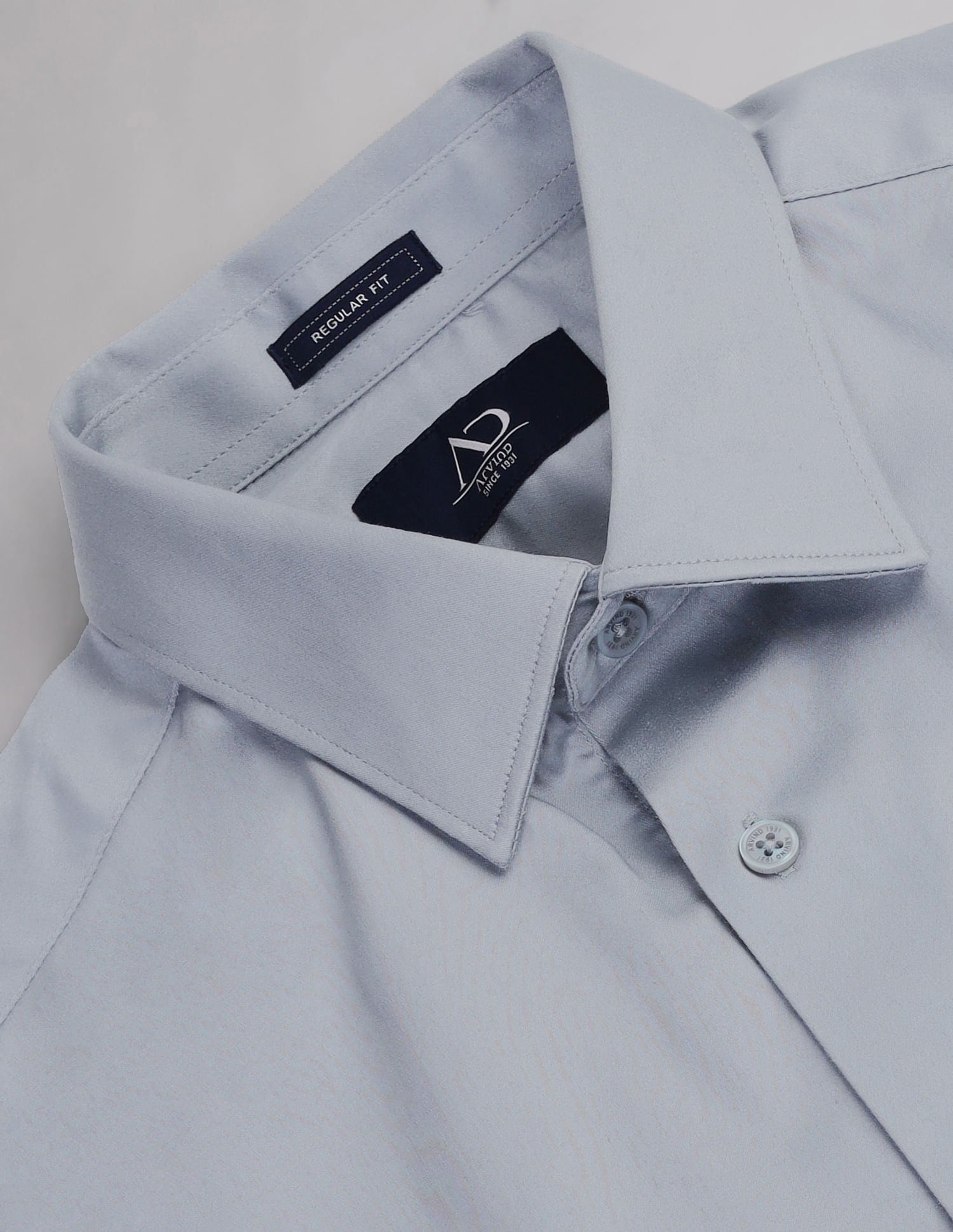 Smart & Regular Fit Sateen Shirt