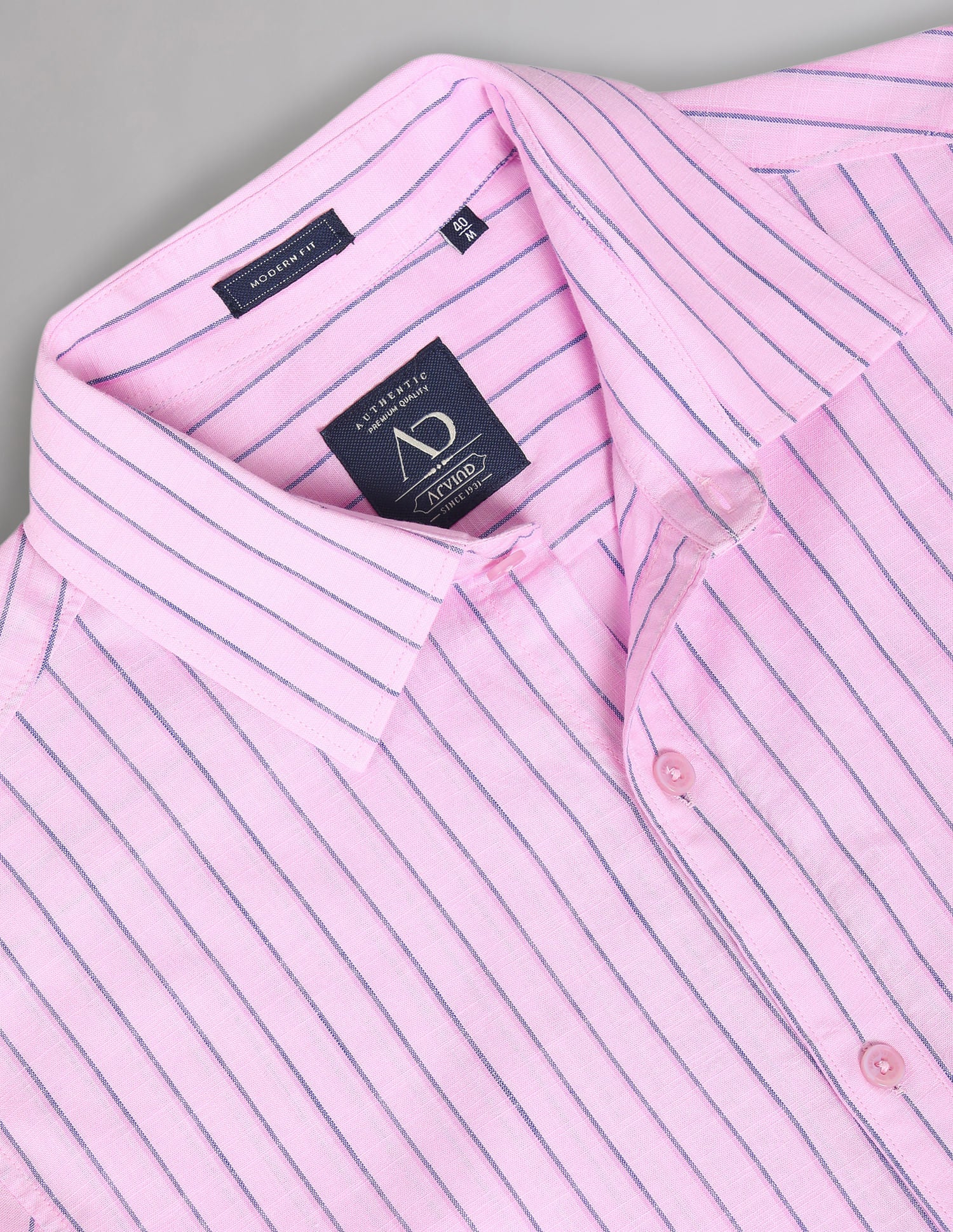 Office Switch Vertical Stripe Cotton Summer Shirt