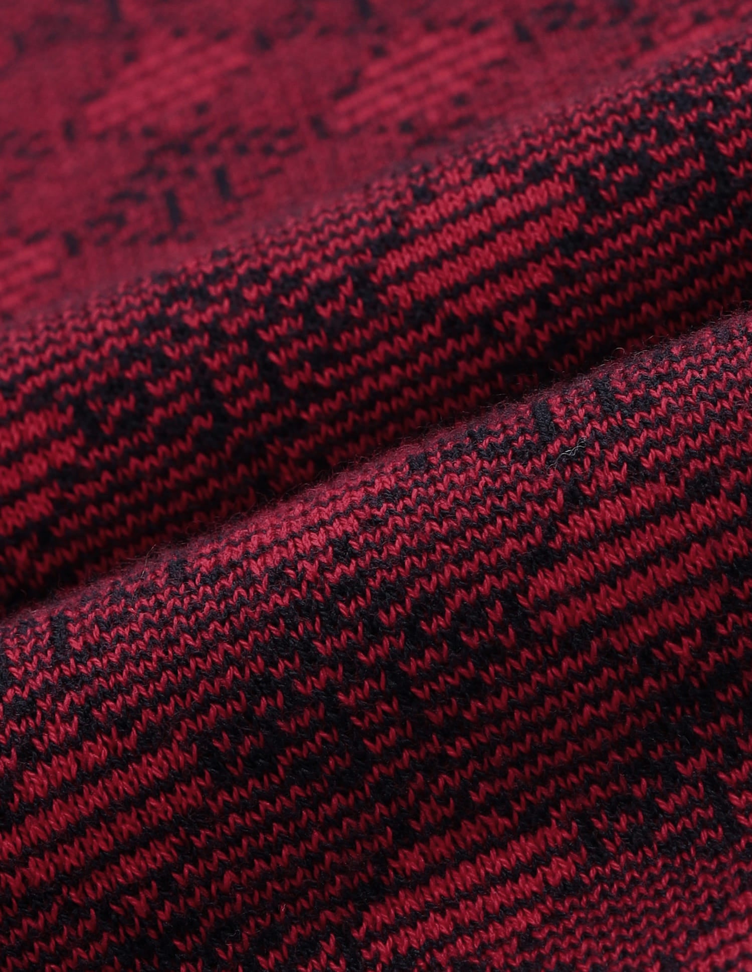 Elevated Essential Modern Slim Fit Patterned Knit Sweater