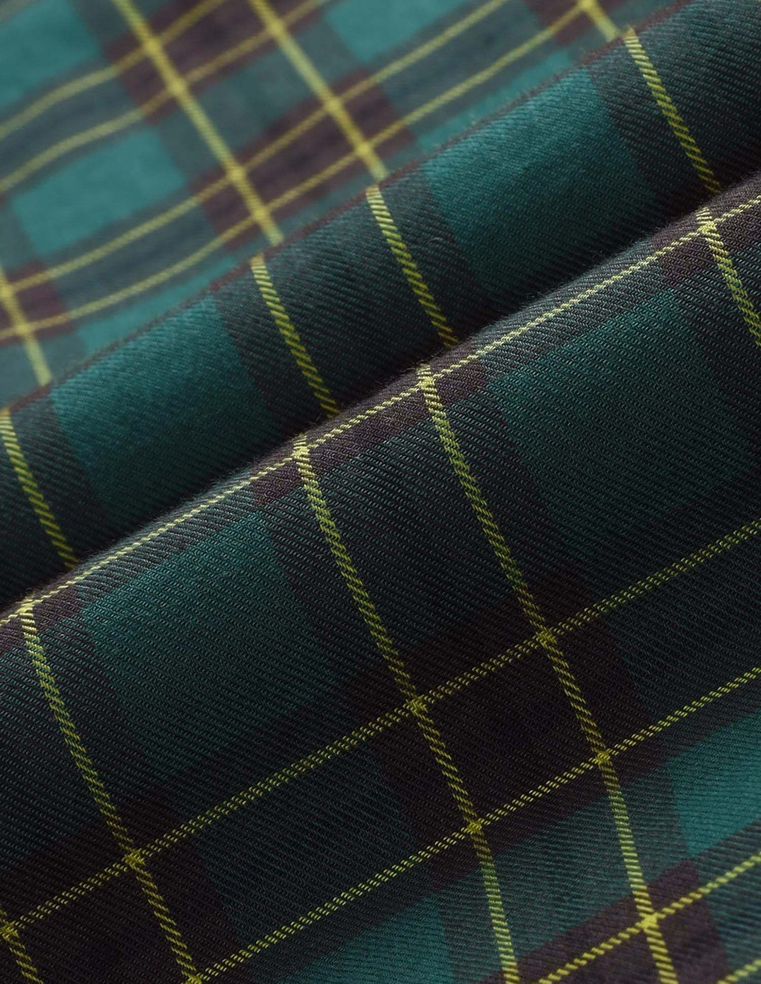 City Chronicles Modern Slim Fit Tartan Checked Shirt