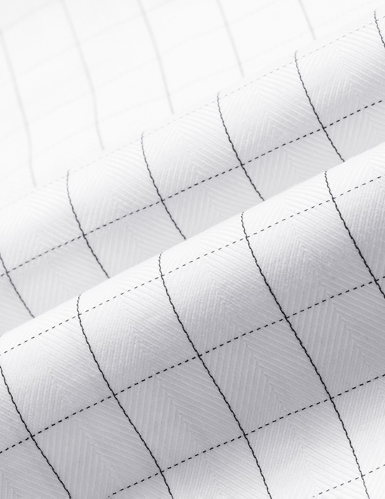 Office essential Windowpane Check Cotton Shirt