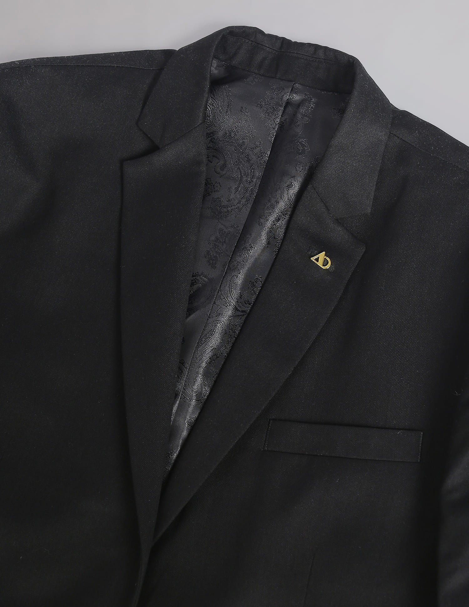 Tailored Regular Fit Solid Two Piece Suit