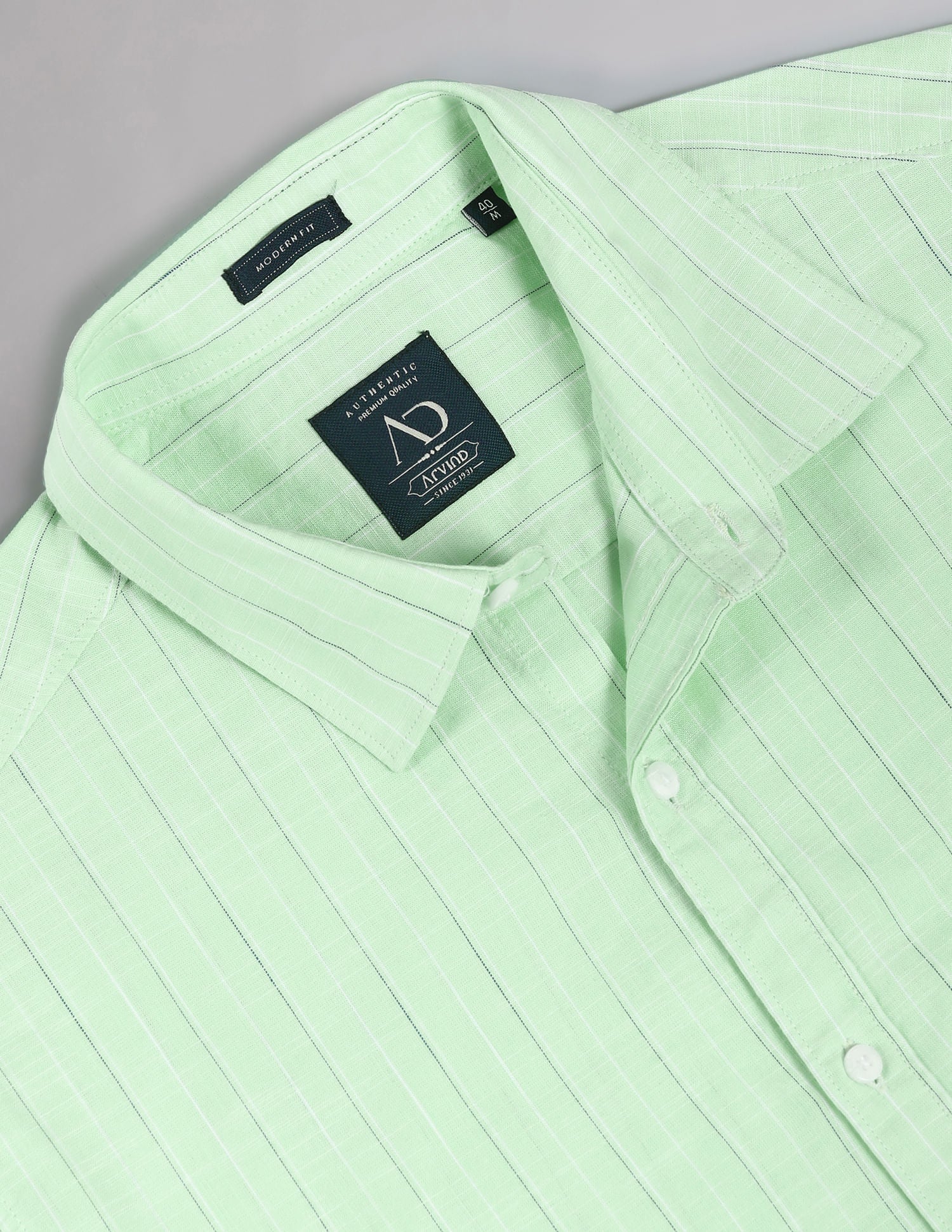 Regular & Vertical Stripe Pure Cotton Summer Shirt