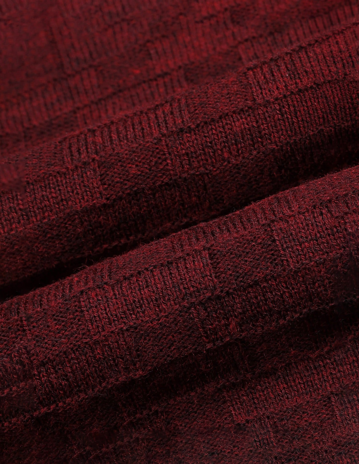 Patterned Knit Mens Sweater