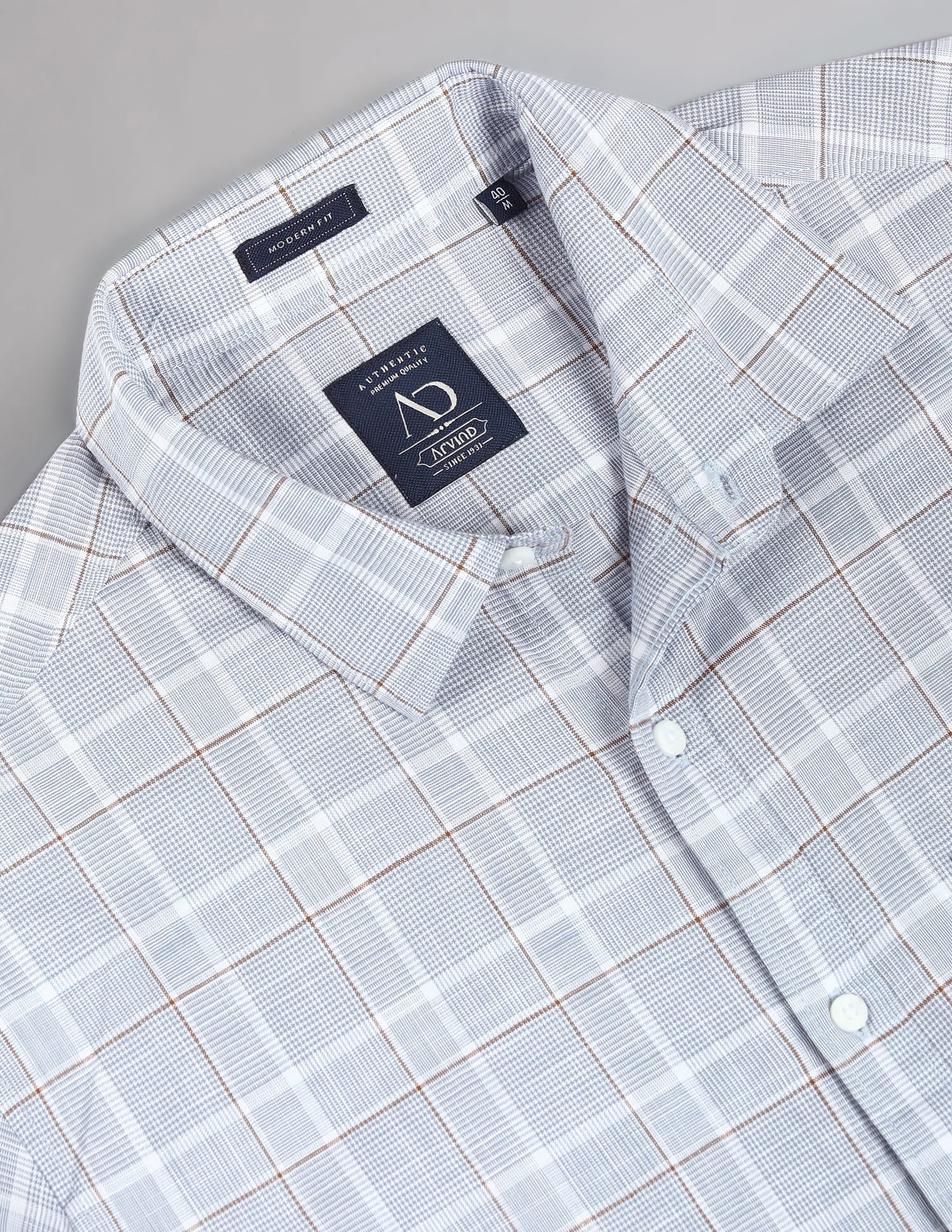 Tartan Check Pure Cotton Summer Shirt