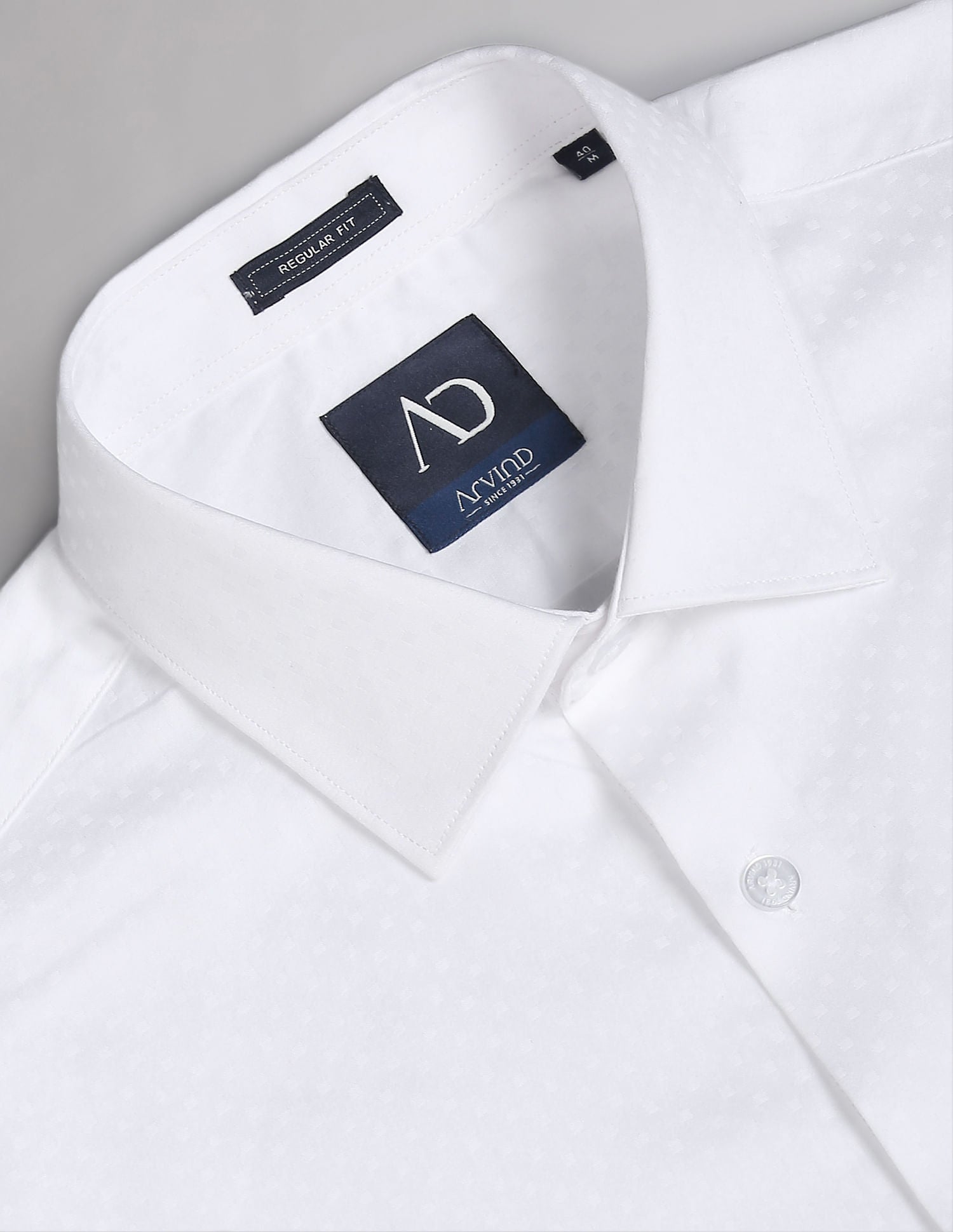 Office Staple Pure Cotton Self Design Formal Shirt
