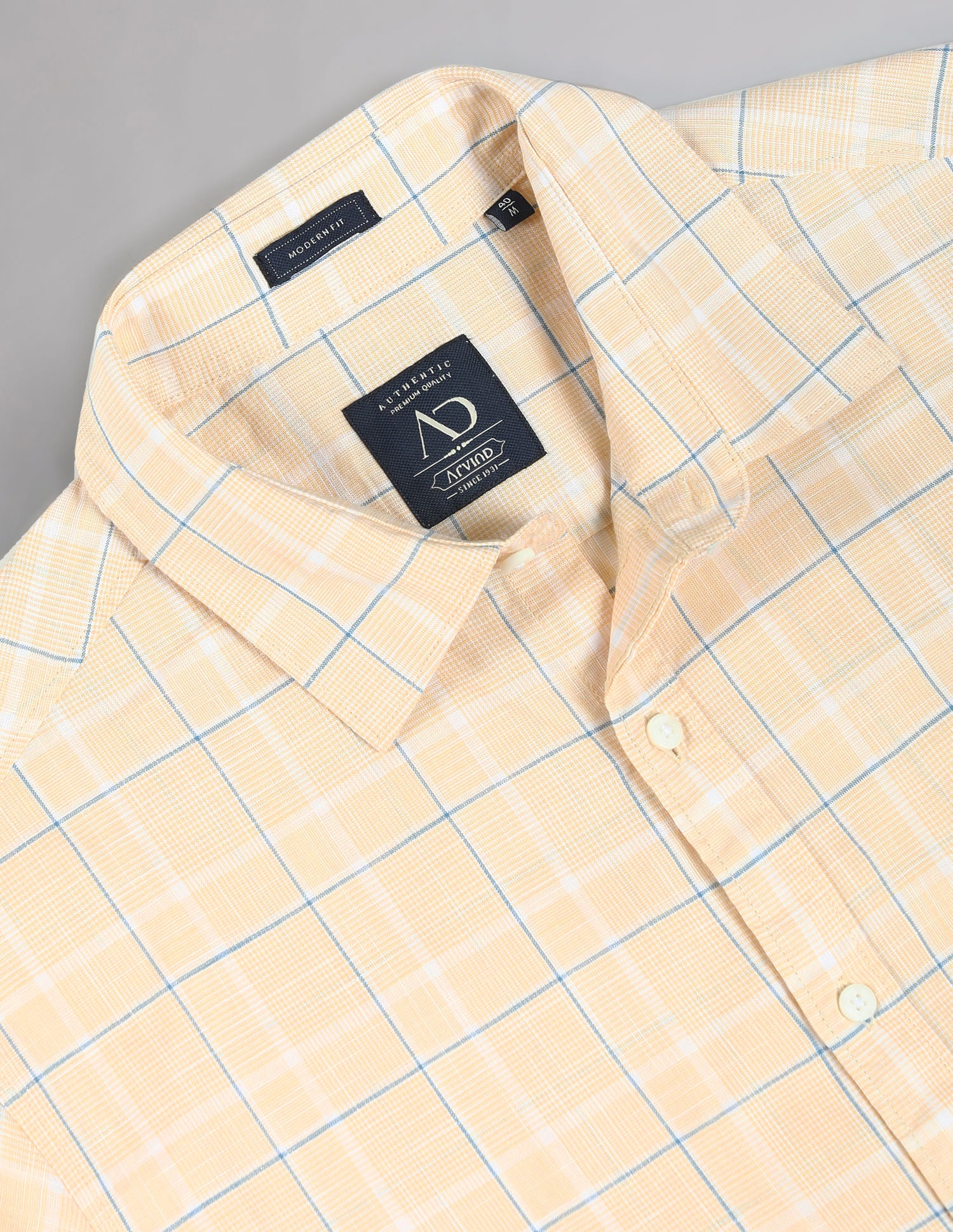 Tartan Check Pure Cotton Summer Shirt