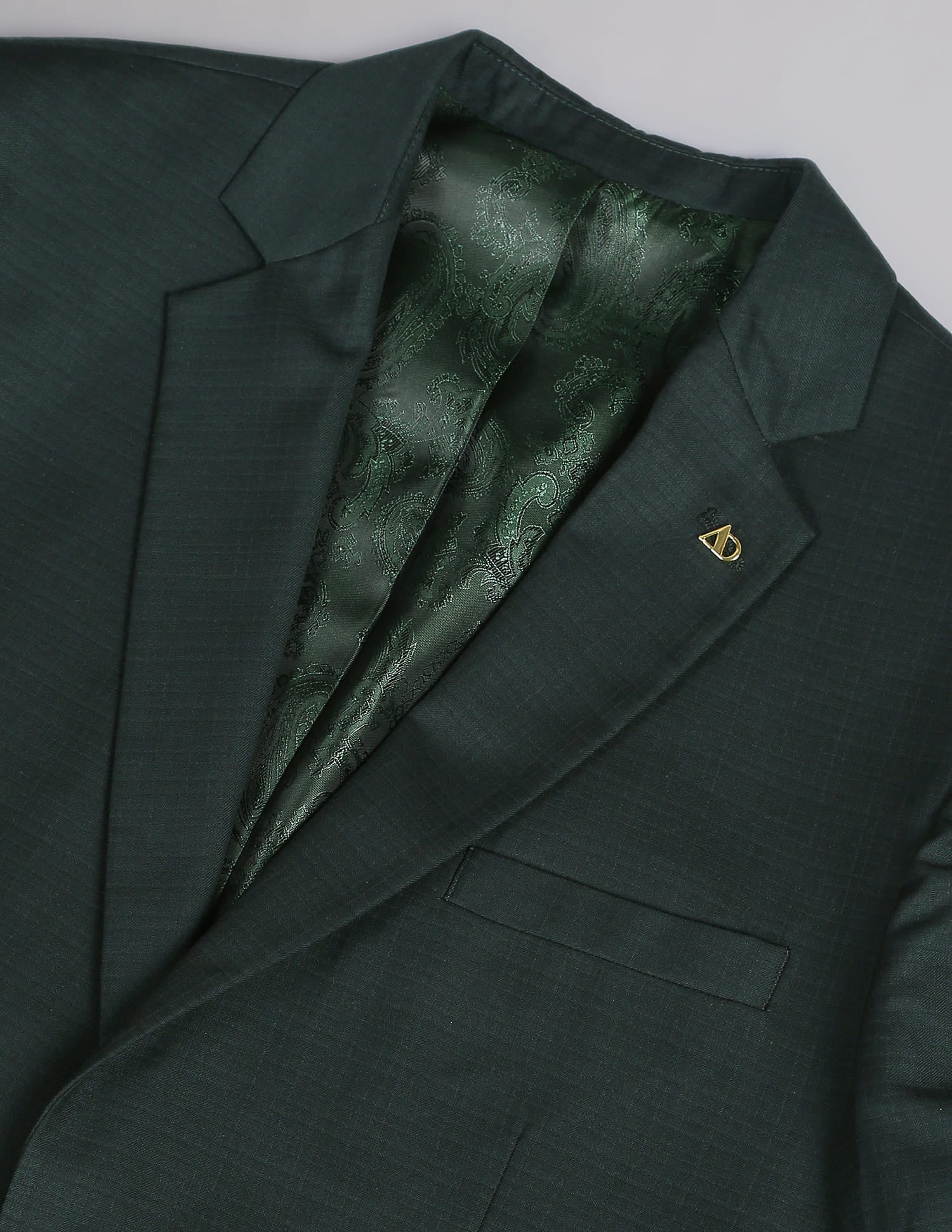 Tailored Regular Fit Checked Two Piece Suit