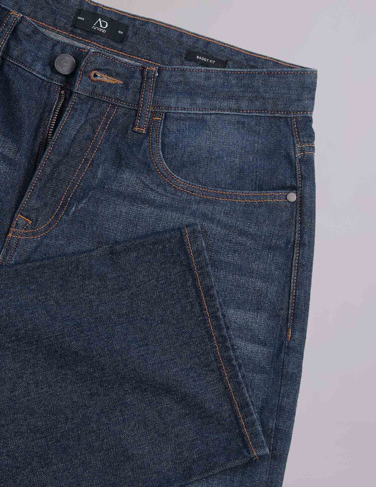 Baggy Fit Mid Rise Jeans
