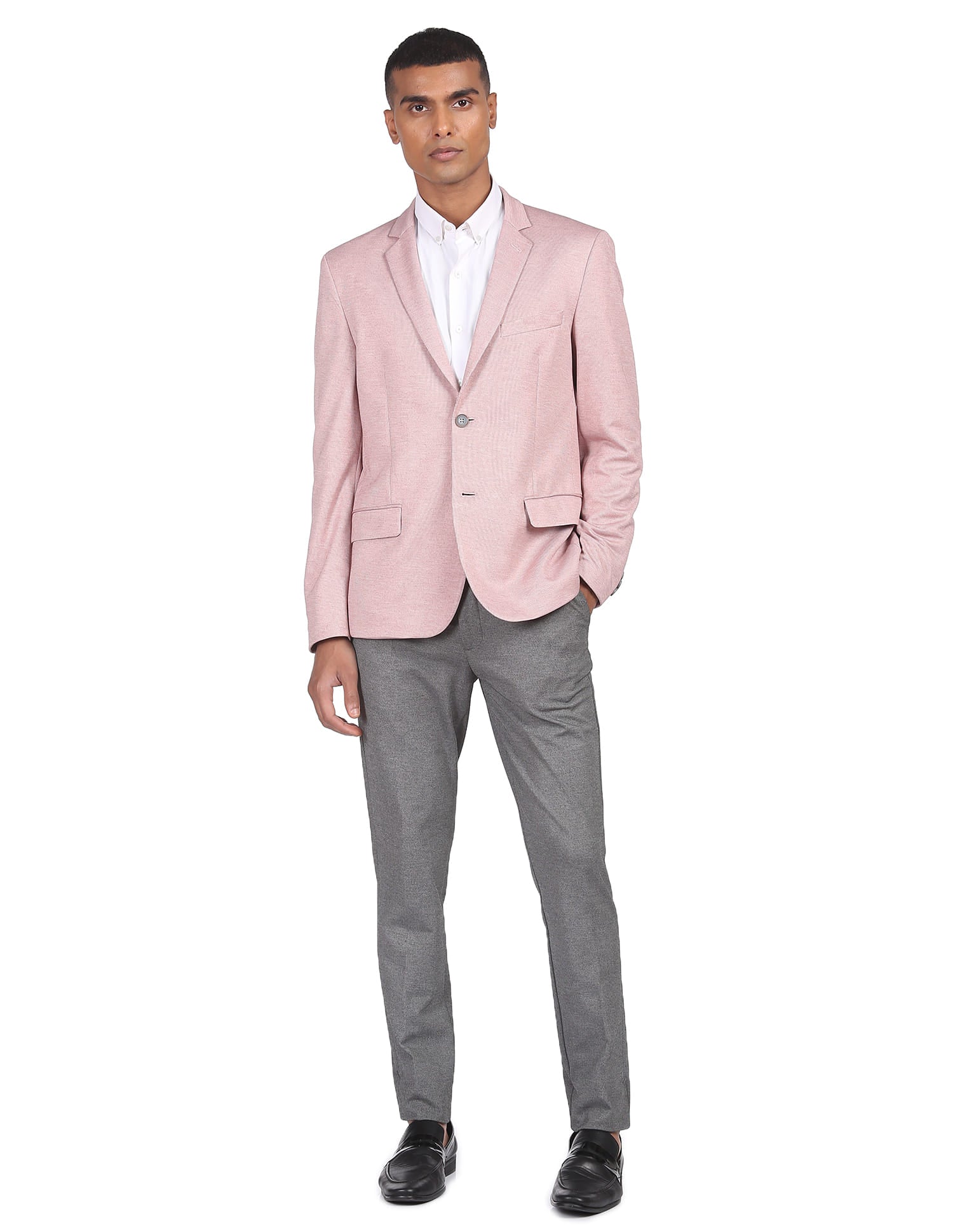 Slim Fit Patterned Formal Blazer
