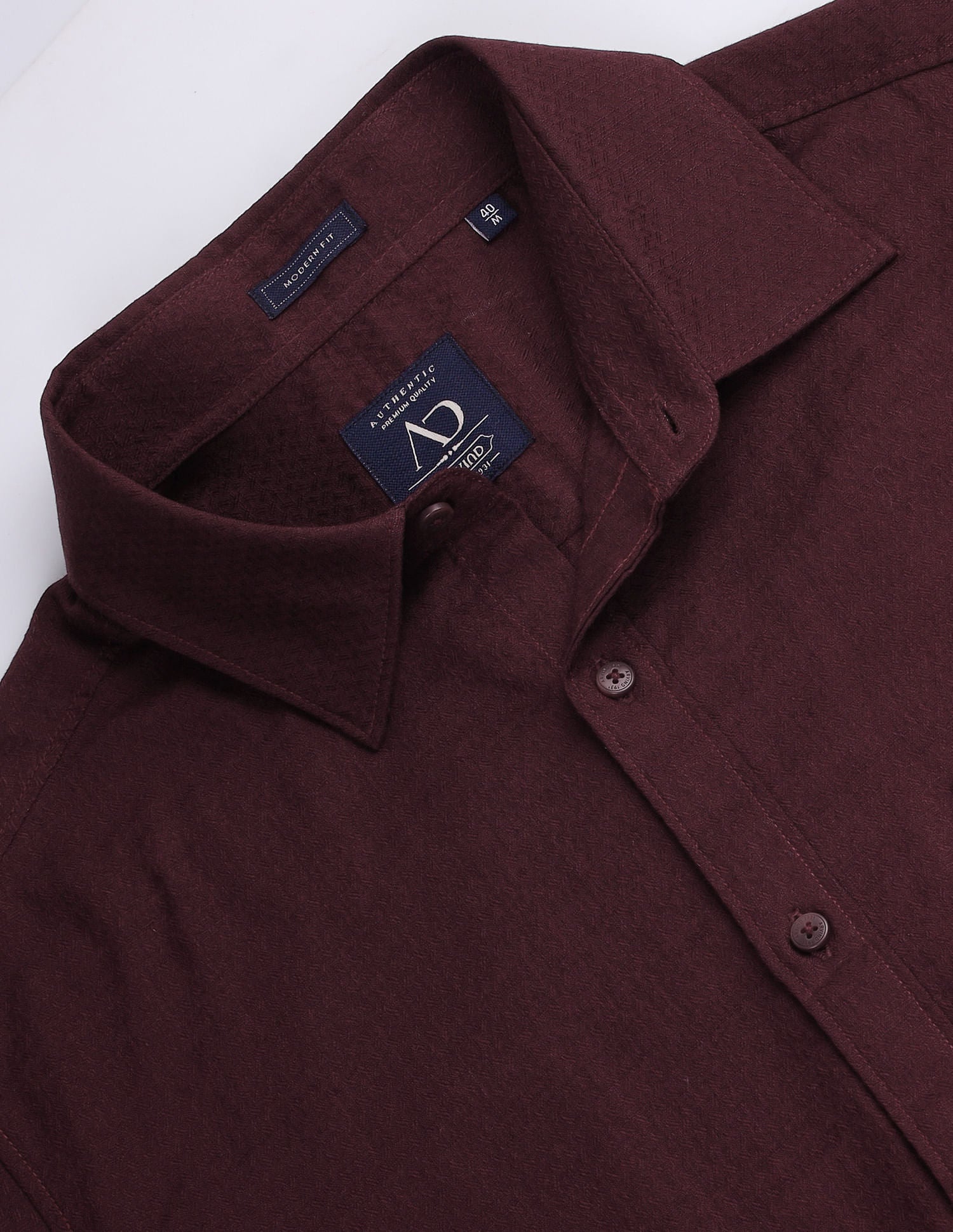 Geometric Patterned Slim Fit Shirt
