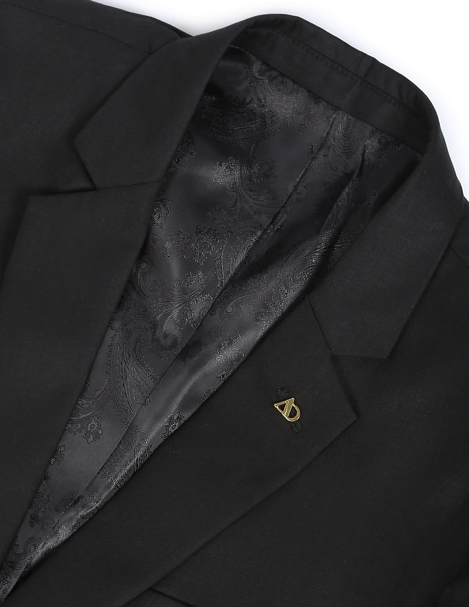 Twill Weave Solid Formal Blazer