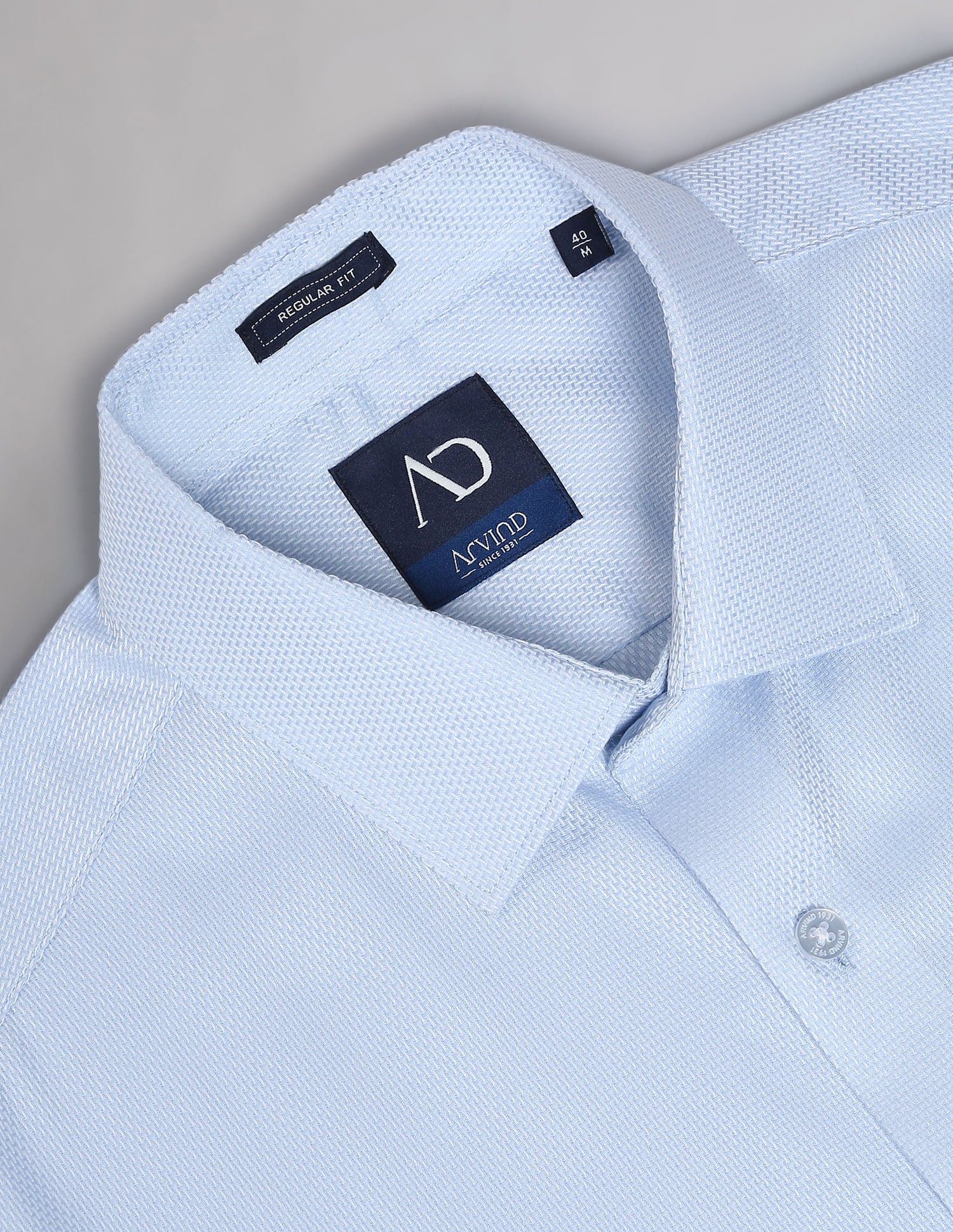 Smart & Solid Dobby Everlast Press Formal Shirt