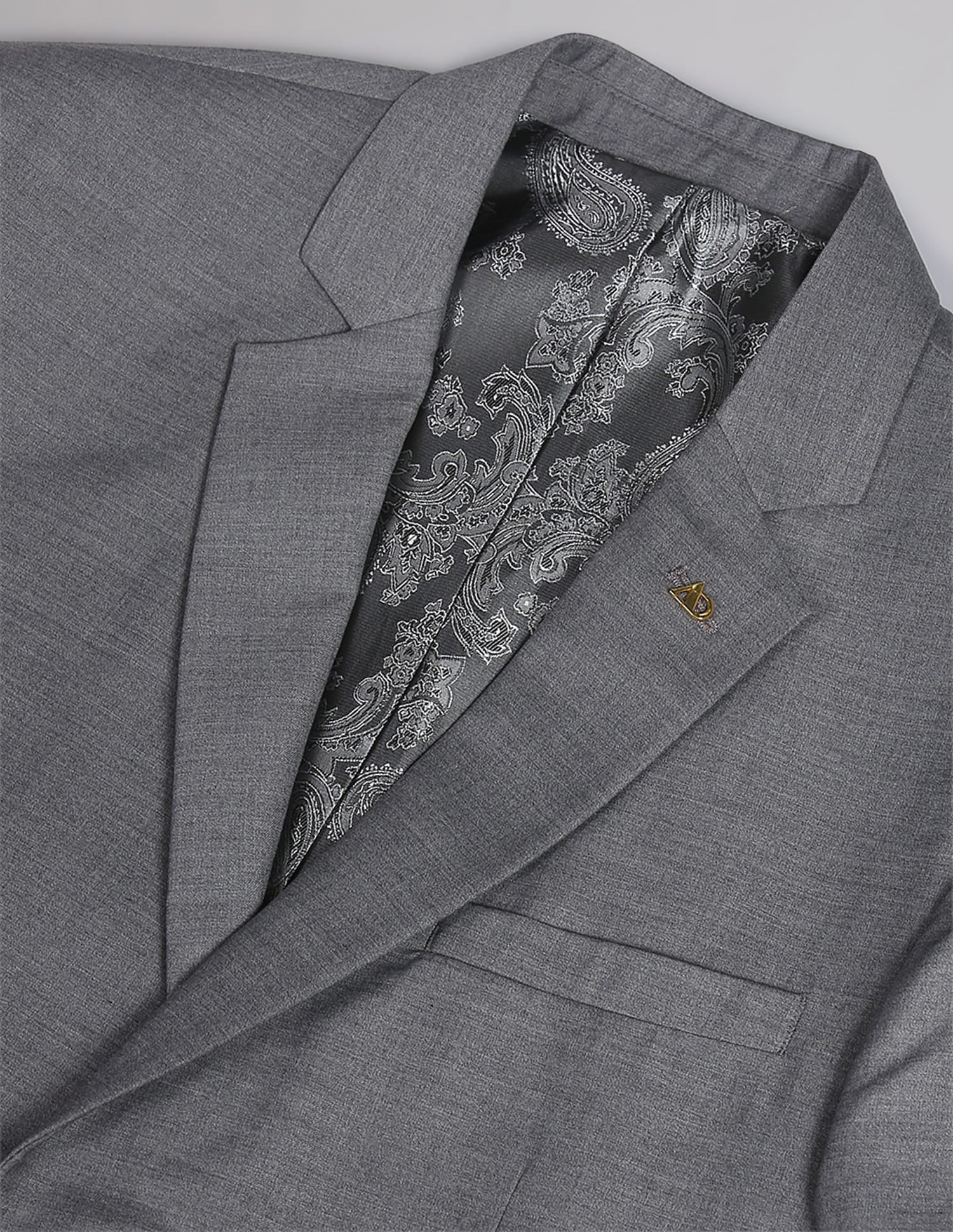 Notch Lapel Collar Heathered Formal Blazer