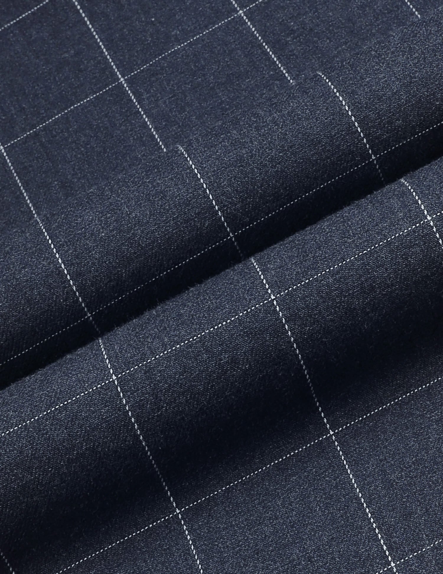 Windowpane Checked Modern Slim Fit Shirt