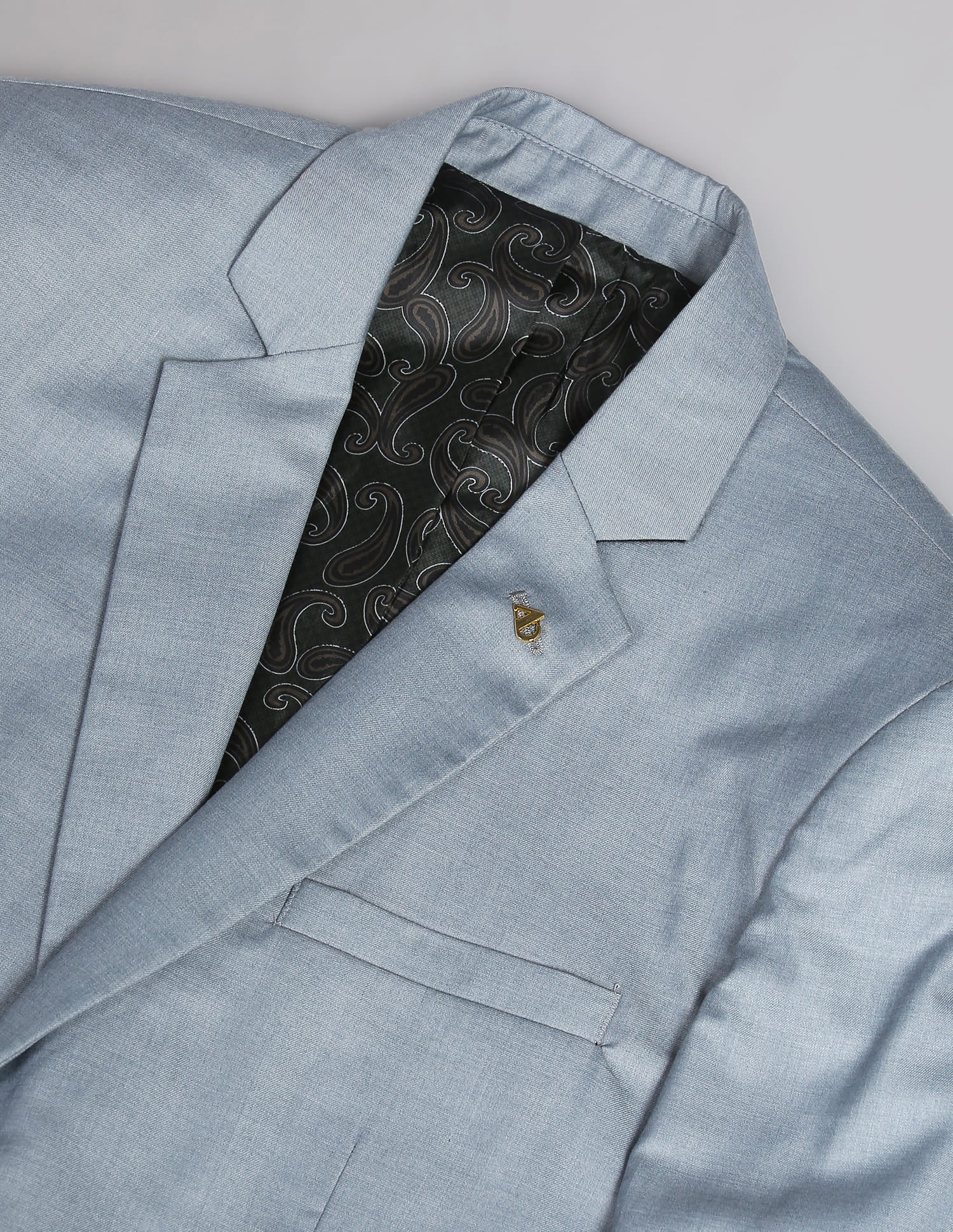 Twill Weave Heathered Formal Blazer
