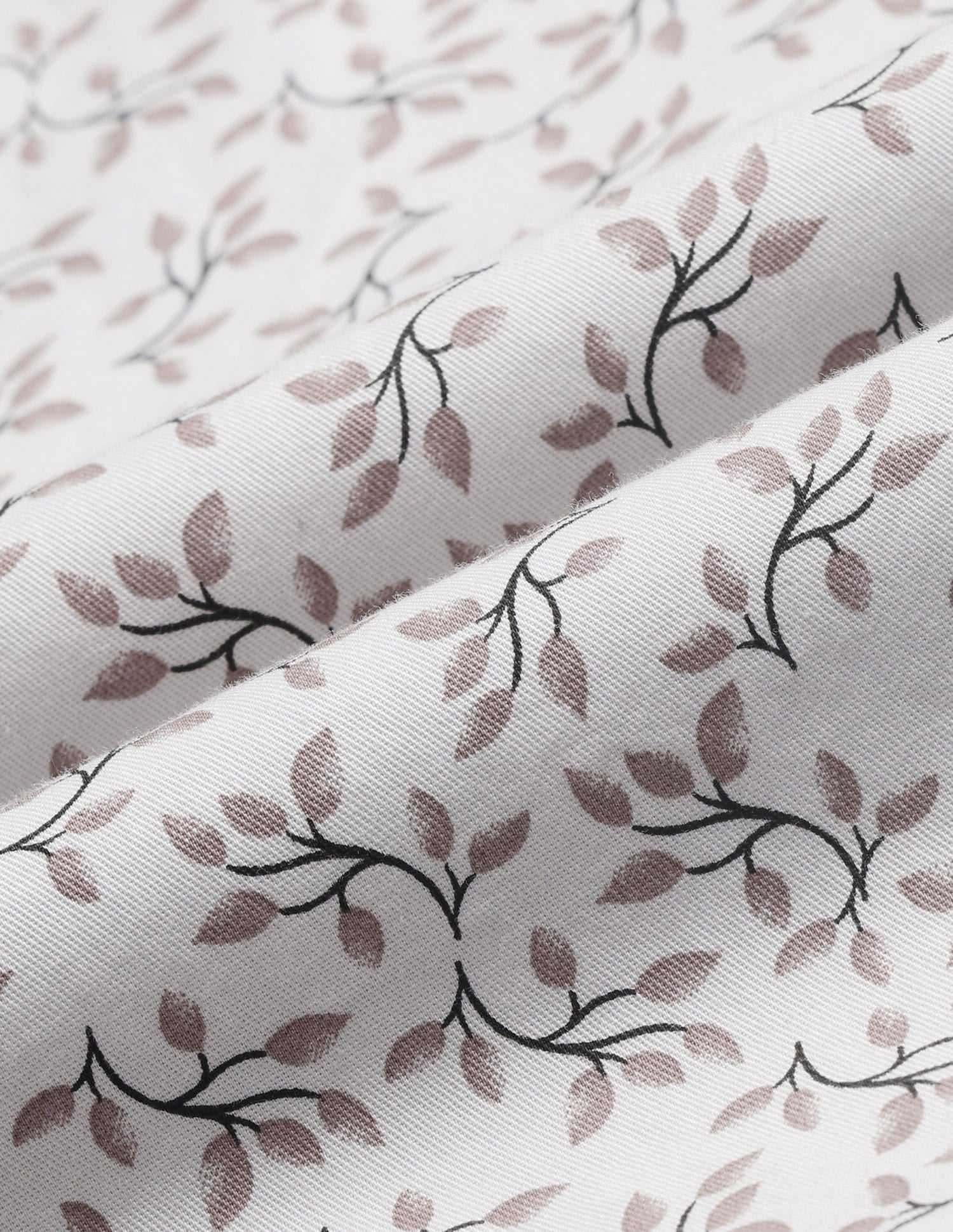 Everyday Luxe Floral Printed Slim Fit Twill Shirt