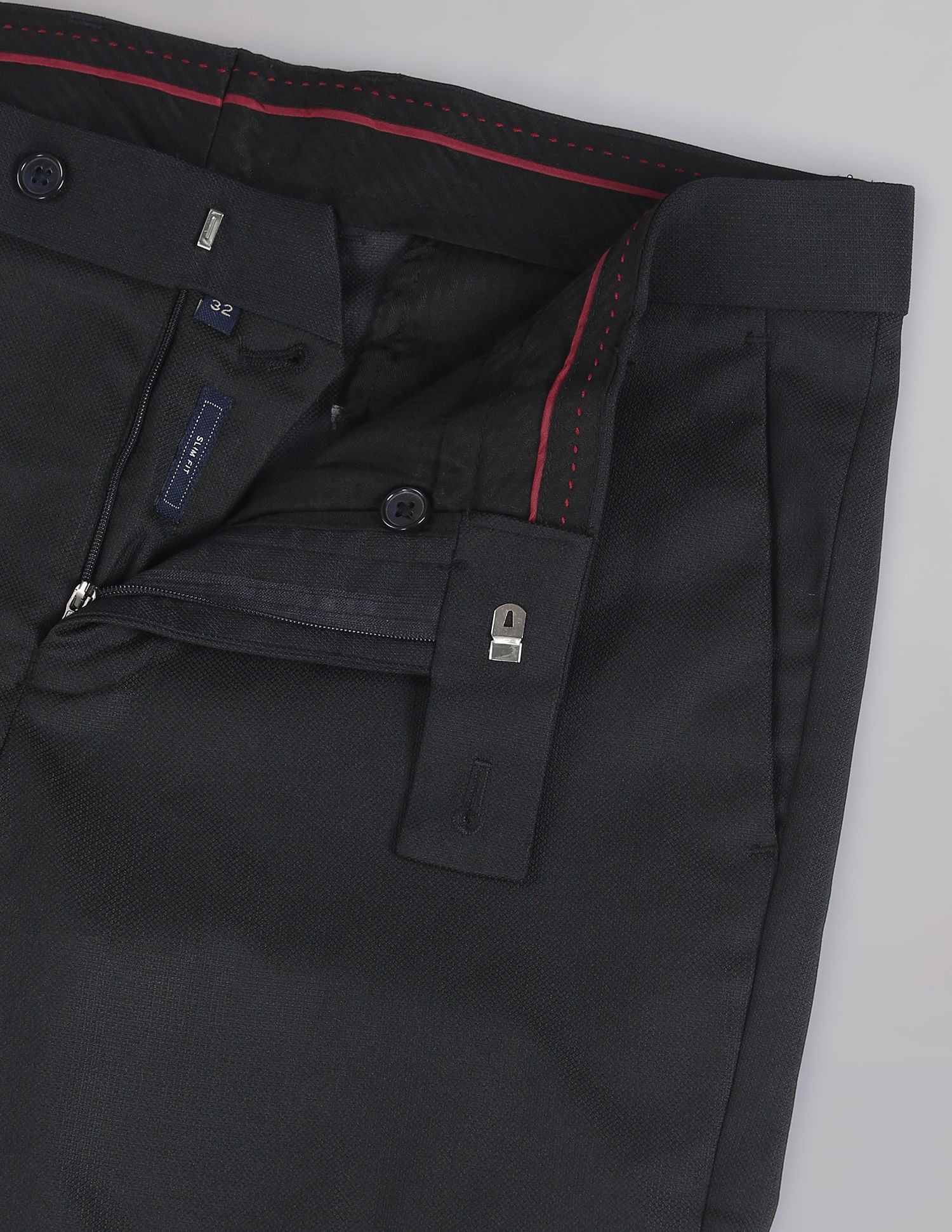 Classic Slim Fit Dobby Formal Trousers