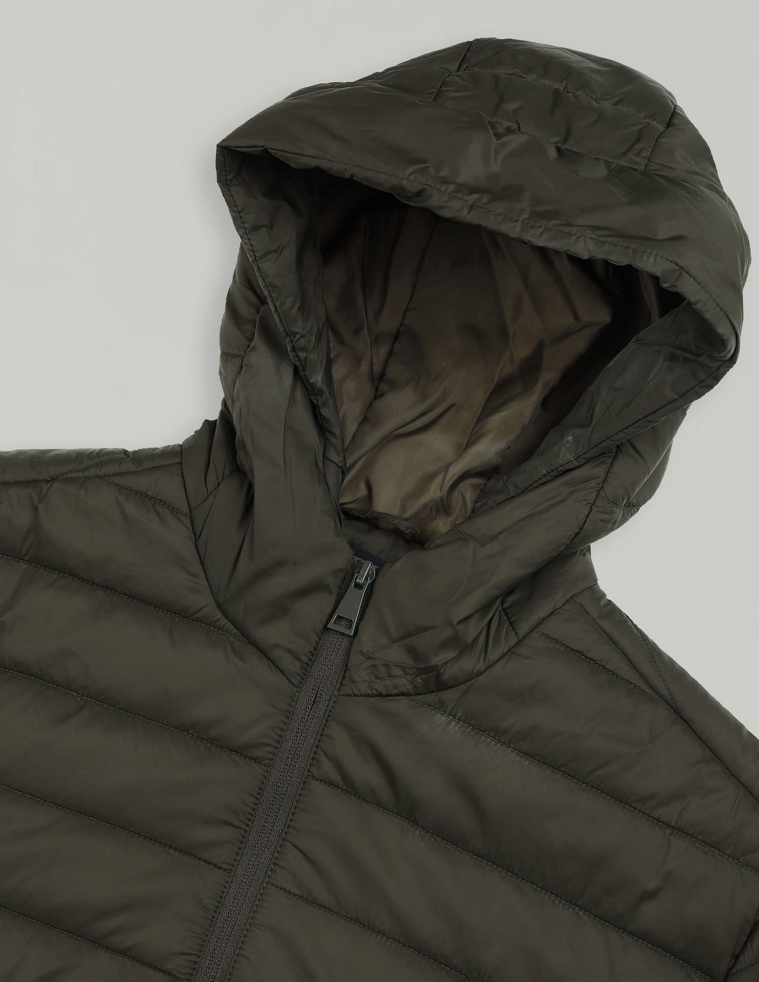 Solid Regular Fit Puffer Jacket