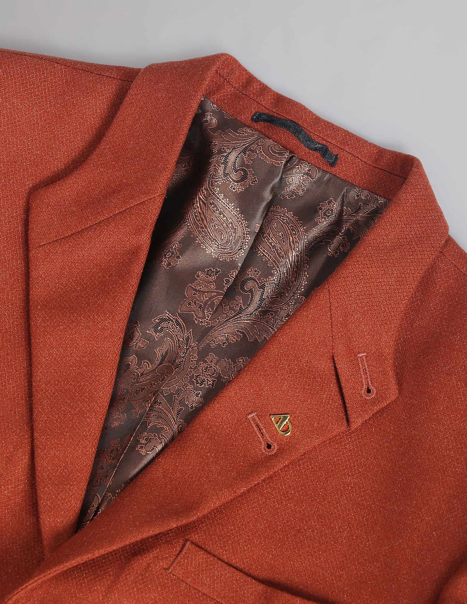 Power-Edged Dobby Convertible Collar Blazer