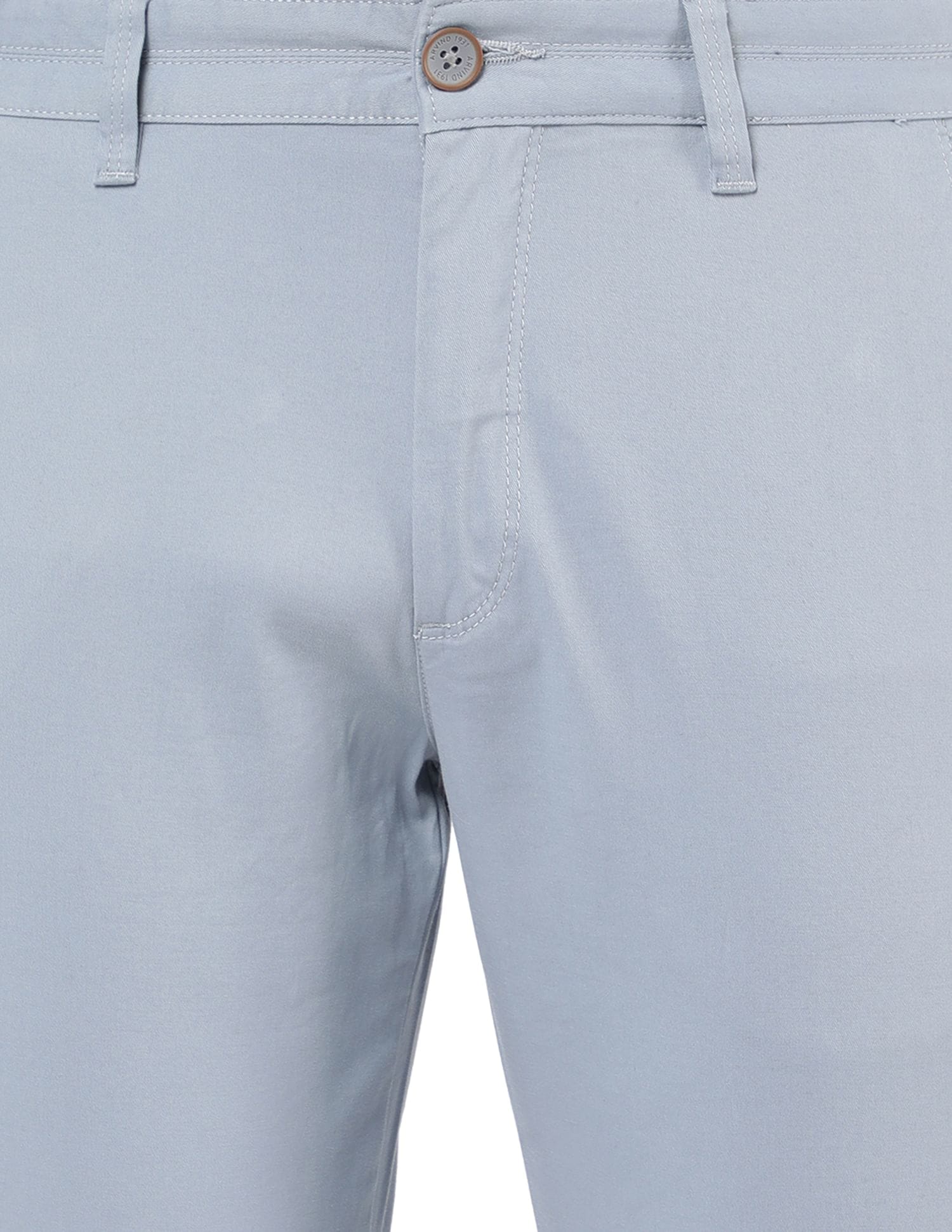 Regular Fit Flat Front Casual Chinos