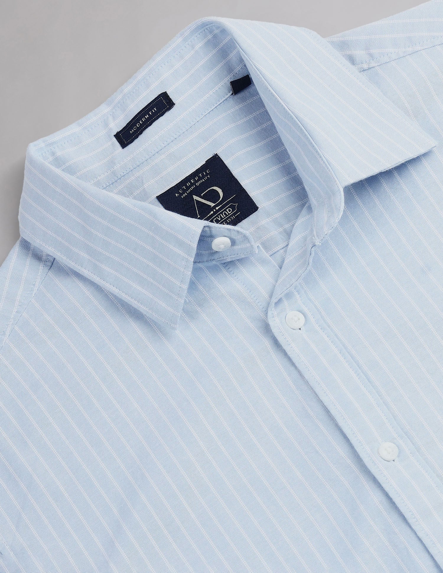 Vertical Stripe Cotton Shirt