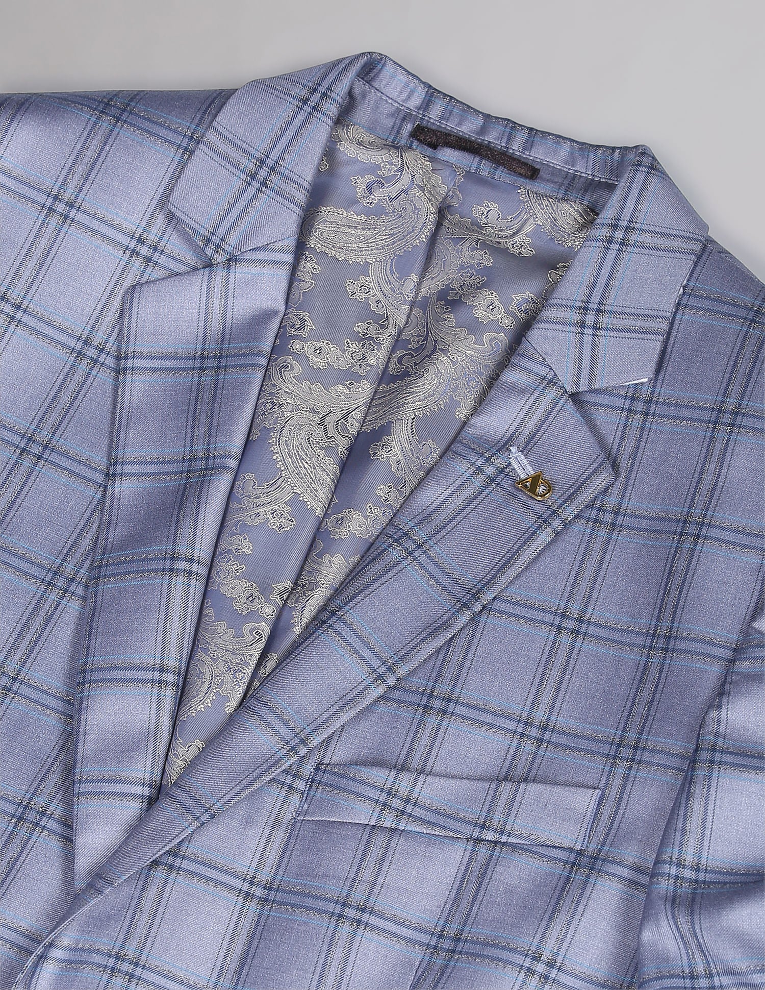 Tartan Check Twill Blazer