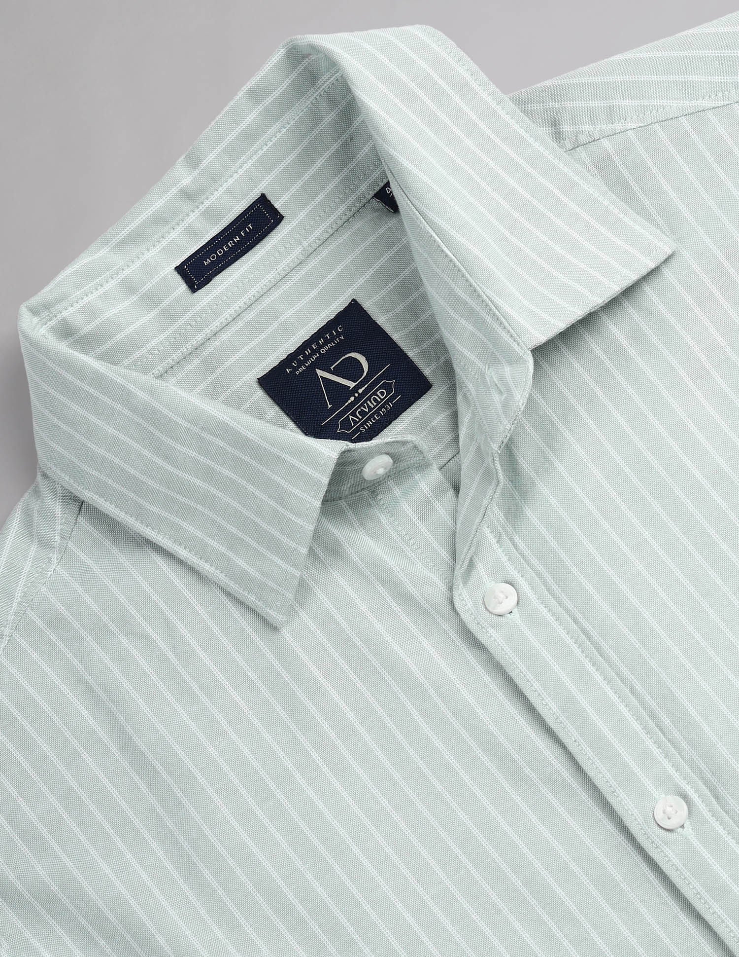 Vertical Stripe Cotton Shirt