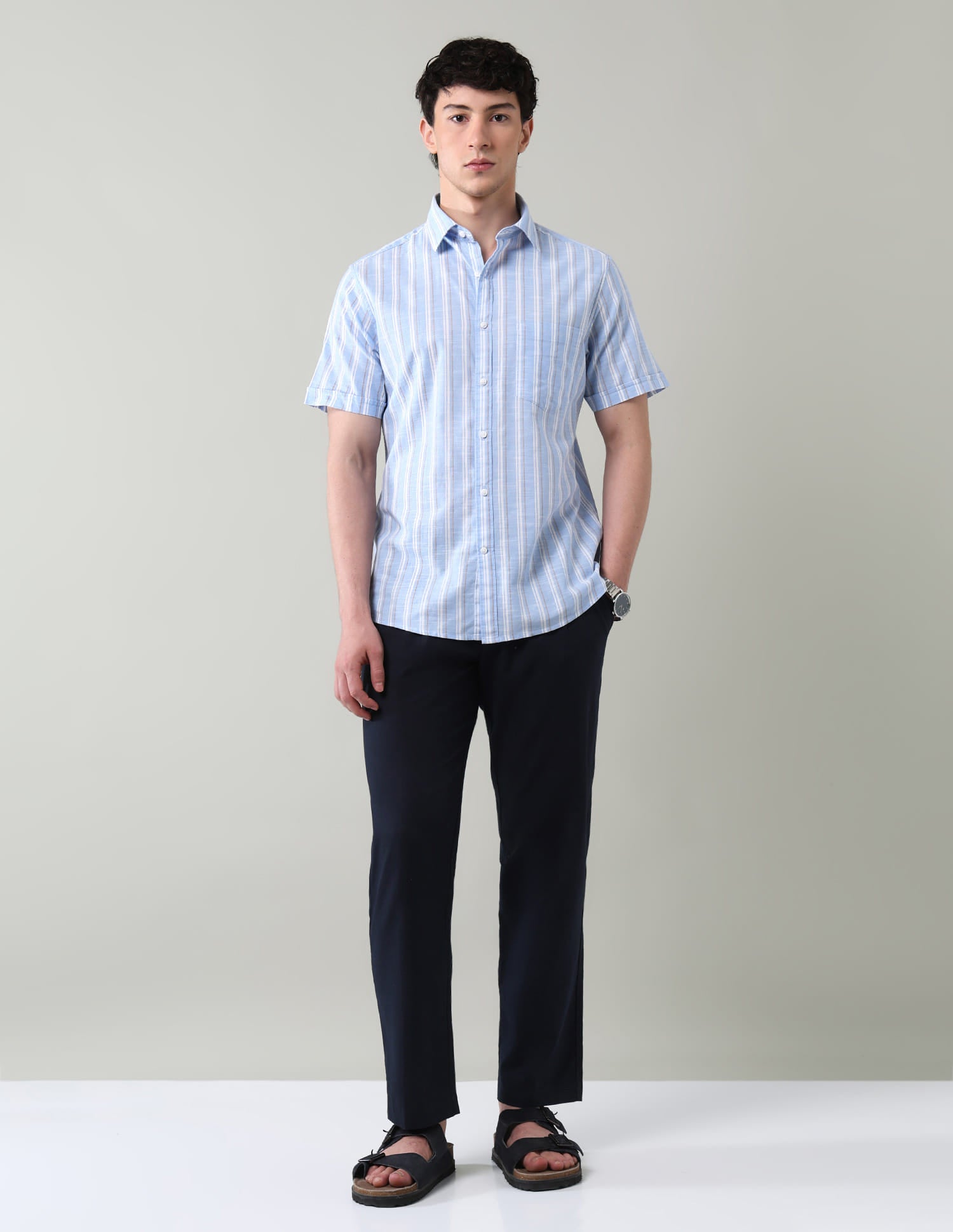 Vertical Striped Regular Fit Shirt