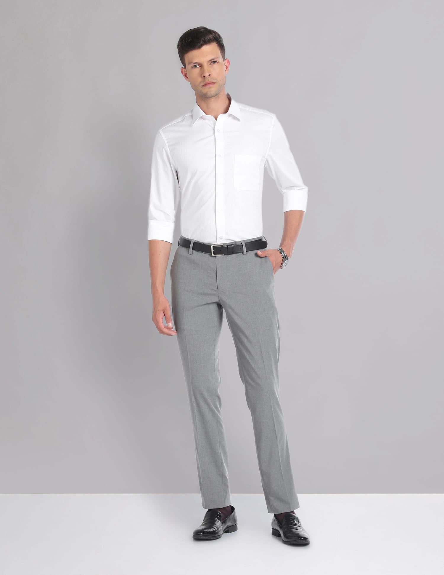 Grey Mens Trousers