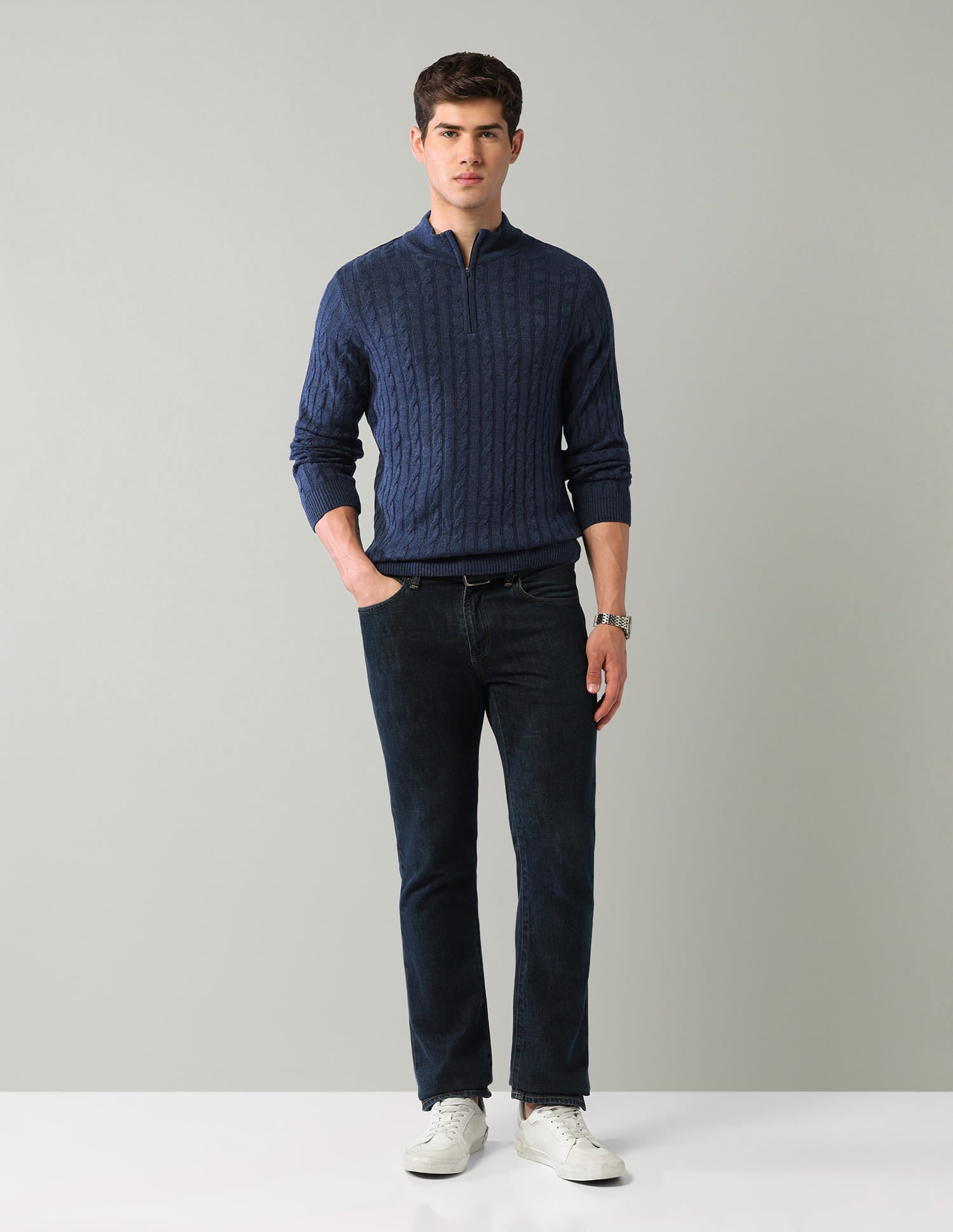 Textured Mens Sweater