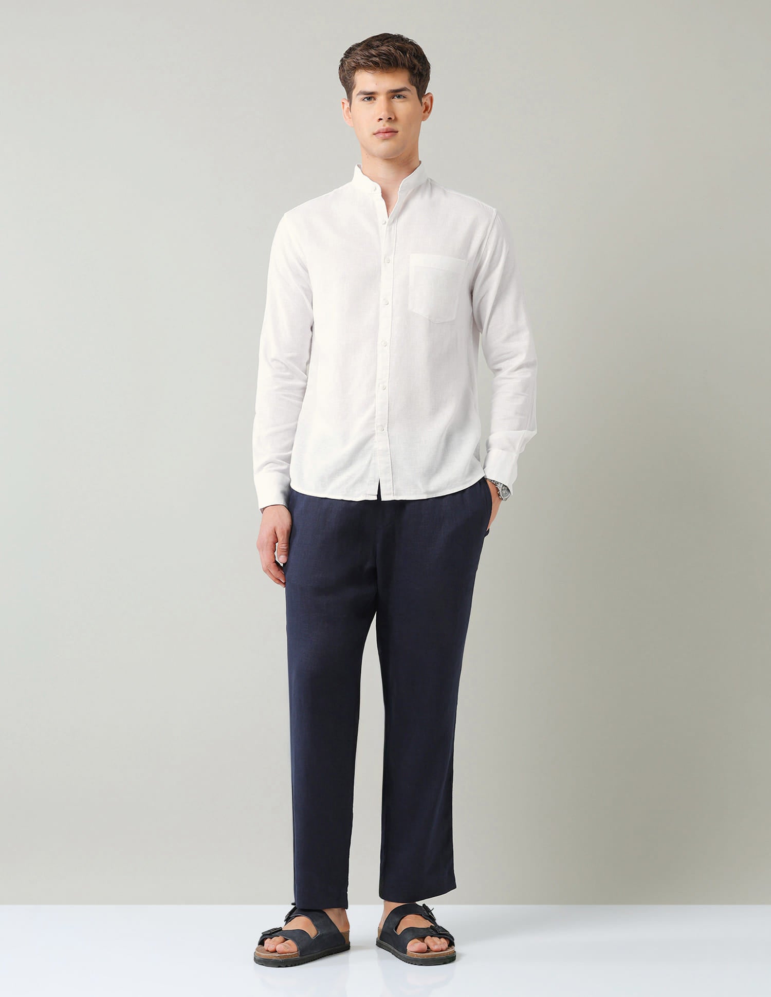 Solid Slim Fit Shirt 2