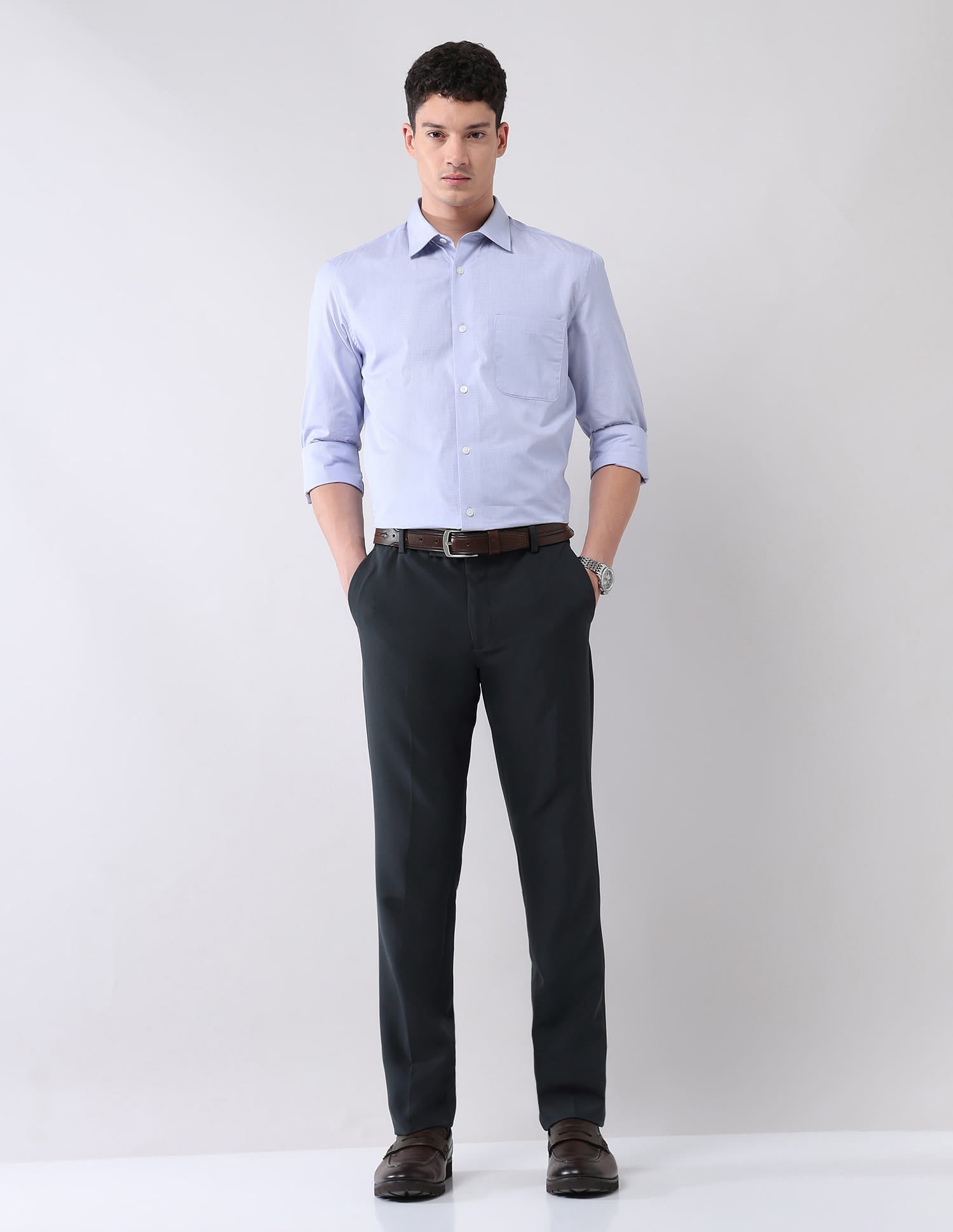 Office Hour Modern Slim Fit Formal Trousers