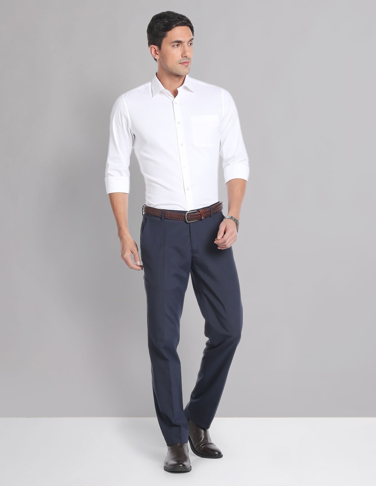 Stylish Regular Fit Cotton Dobby Formal Shirt