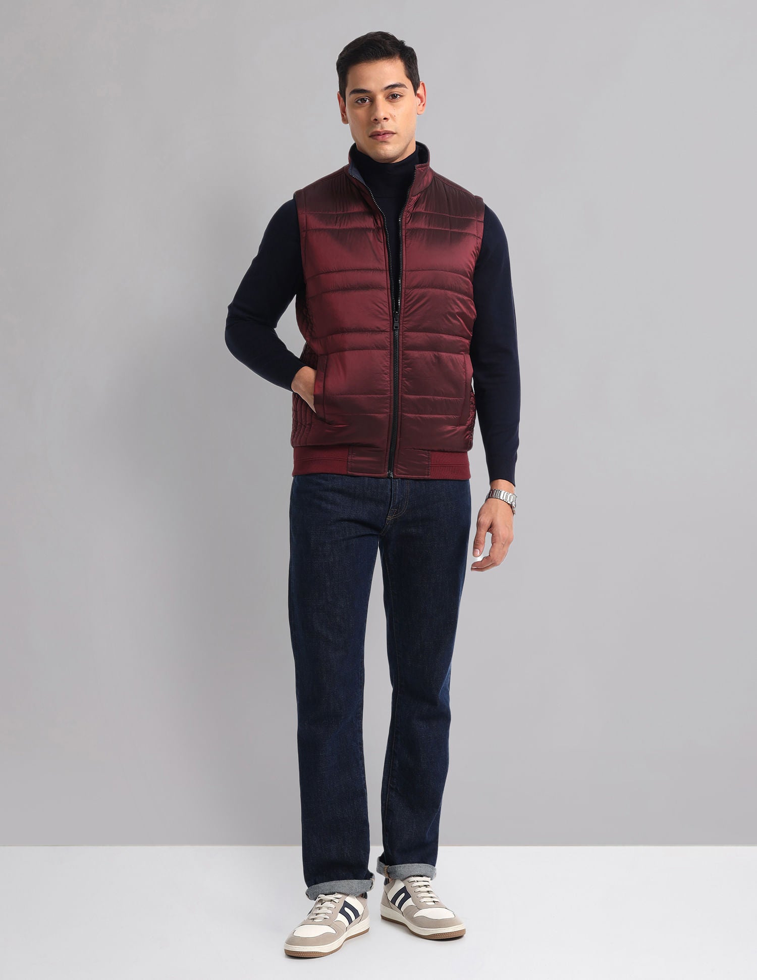 Sleeveless Quilt Reversible Jacket