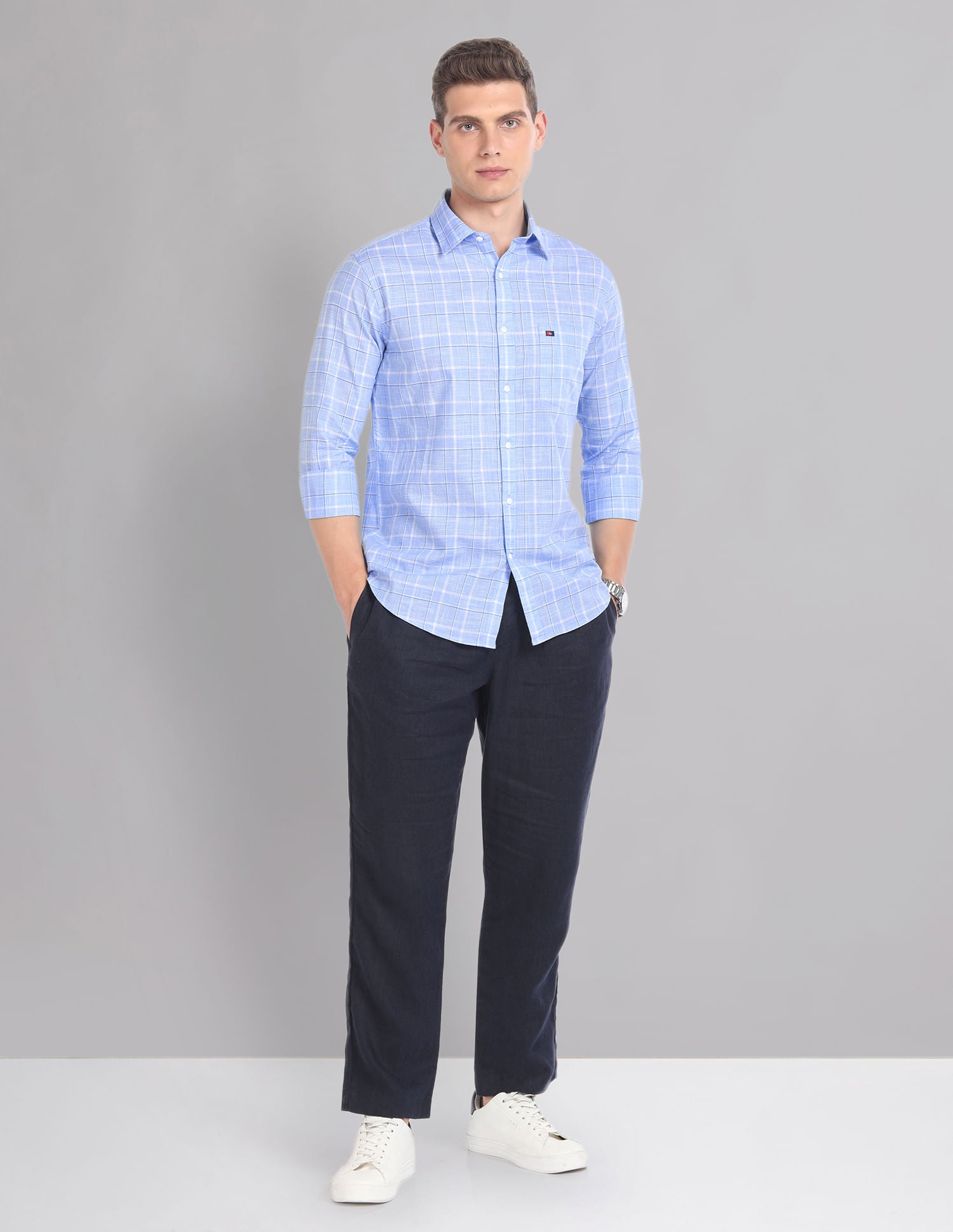 Tartan Check Pure Cotton Summer Shirt