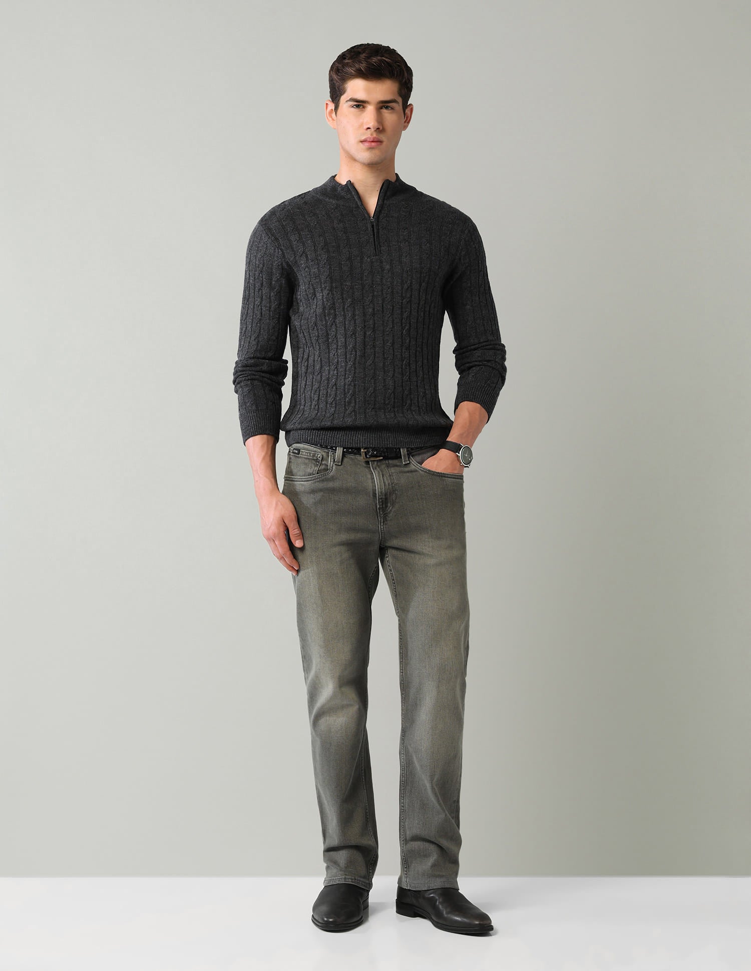 Textured Mens Sweater