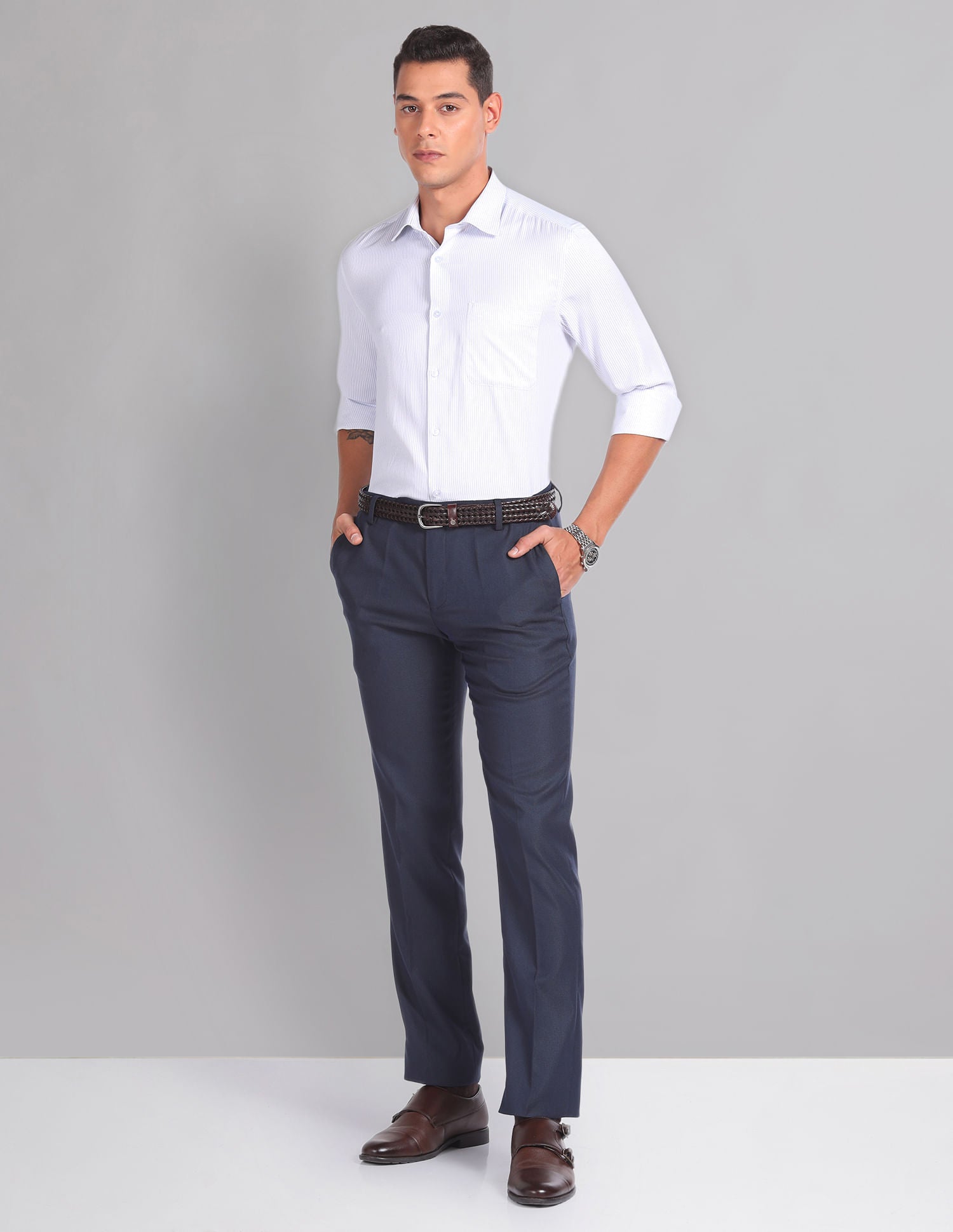 Vertical Stripe Sartorial Formal Shirt