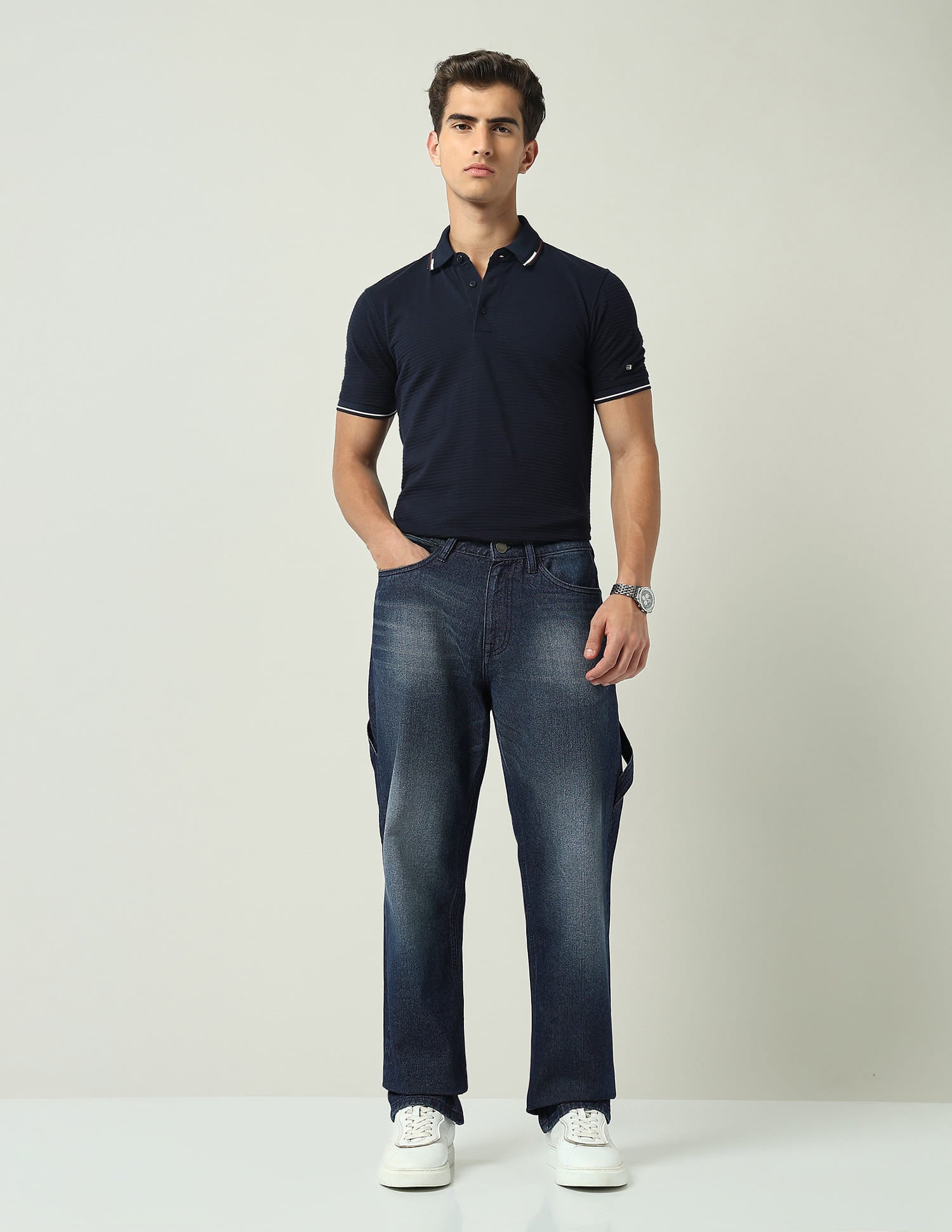 Mid Rise Easy Baggy Fit Jeans