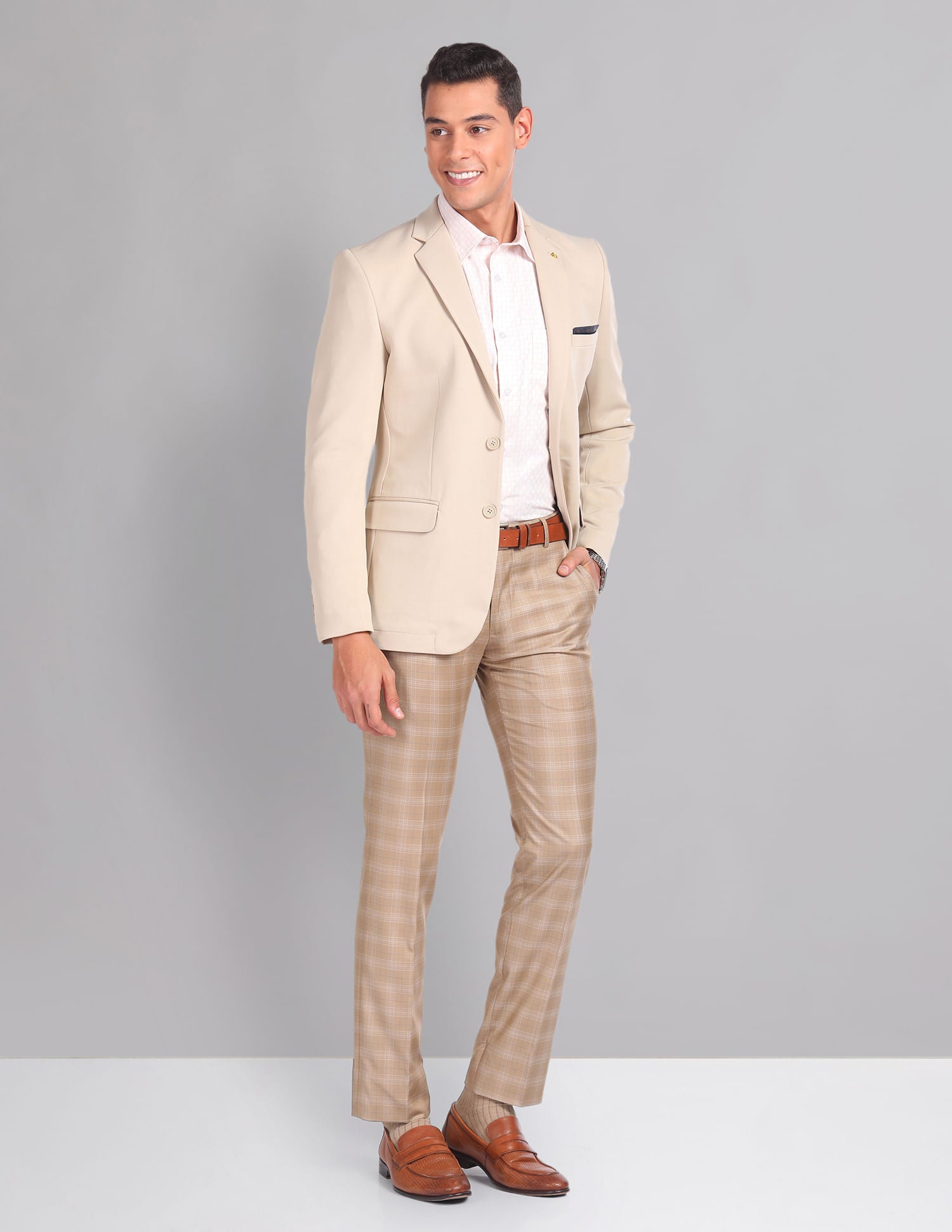 Urban Essential Sartorial Slim Fit Patterned Blazer