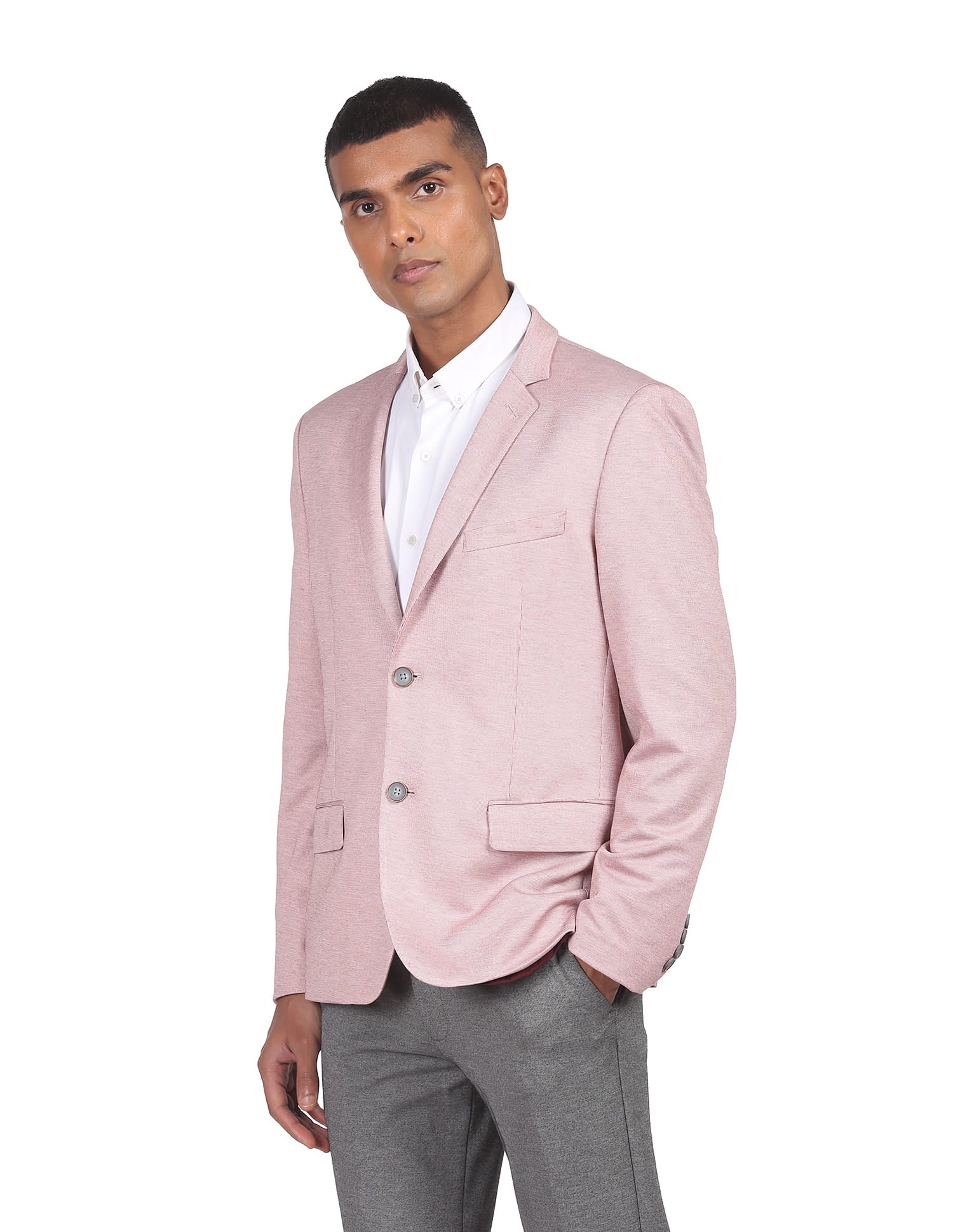 Slim Fit Patterned Formal Blazer