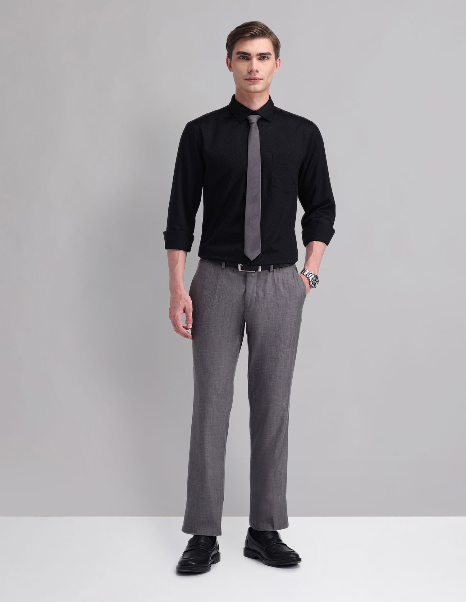 Gentleman Canvas Slim Fit Pure Cotton Shirt
