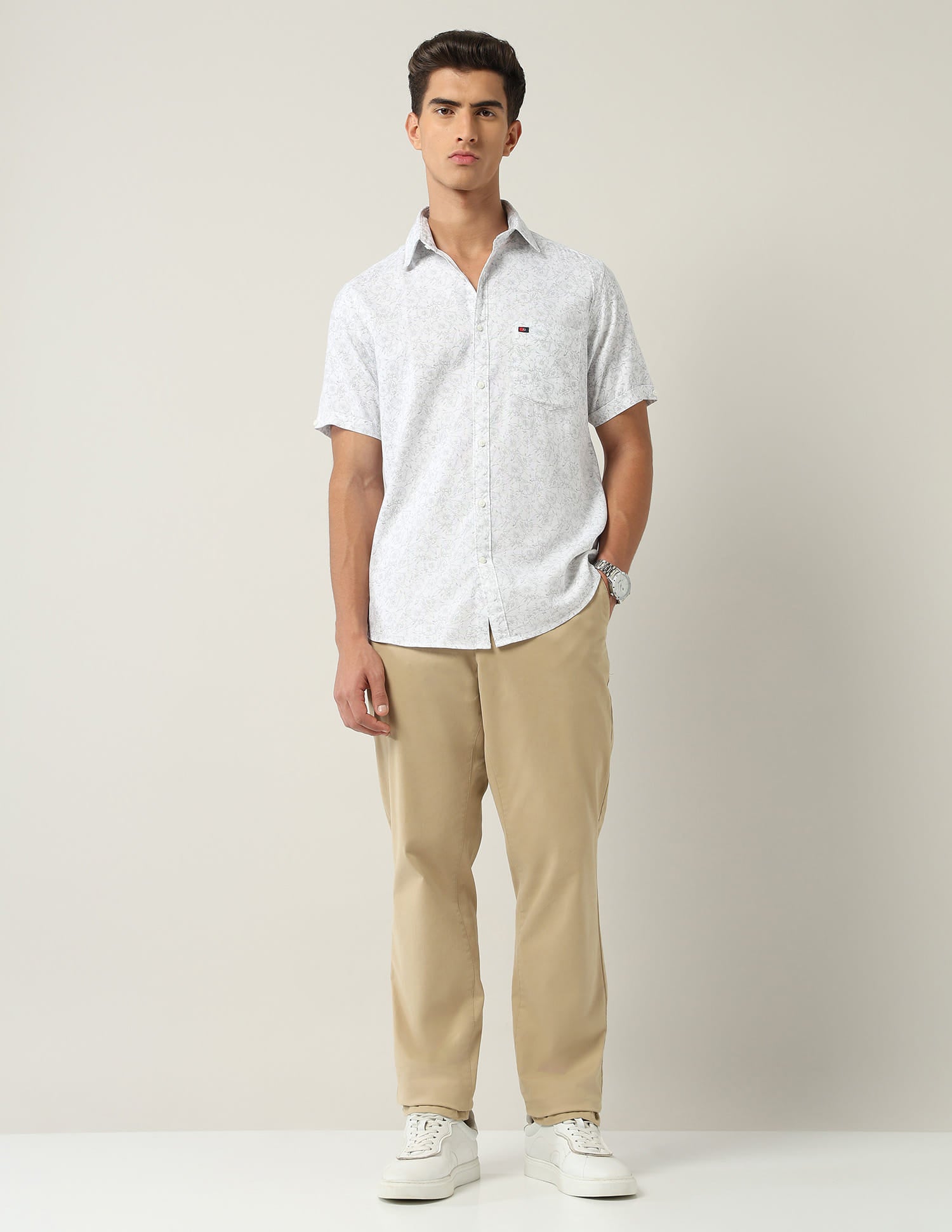 Modern Slim Fit Floral Printed Shirt