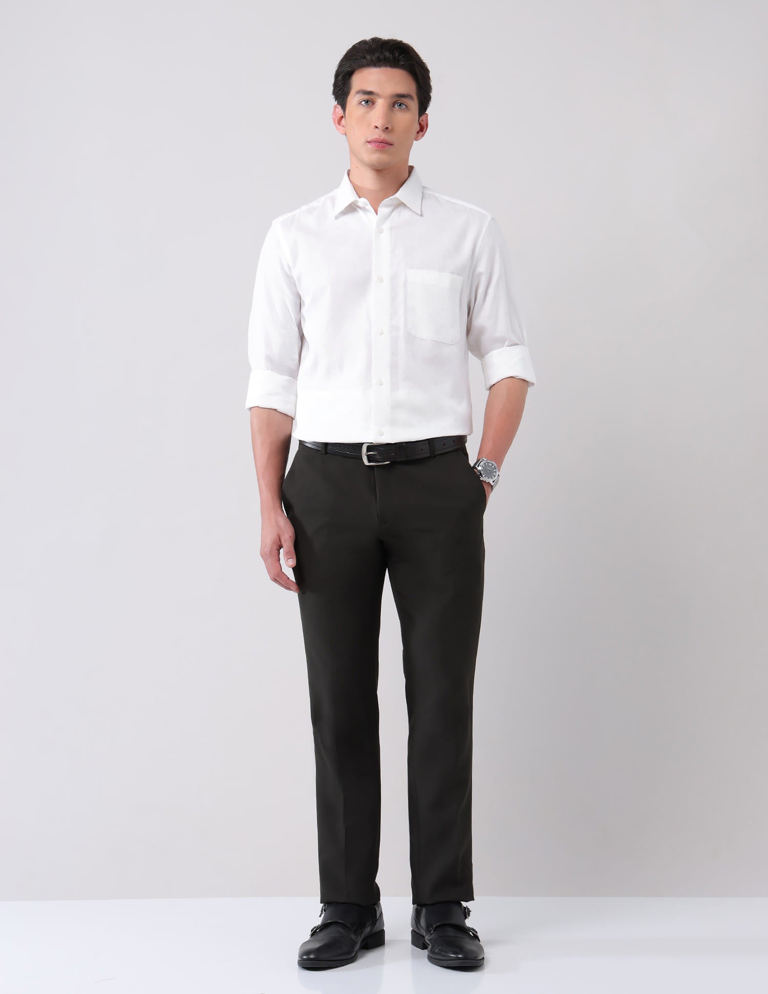 Stylish Textured Regular Fit Shirt