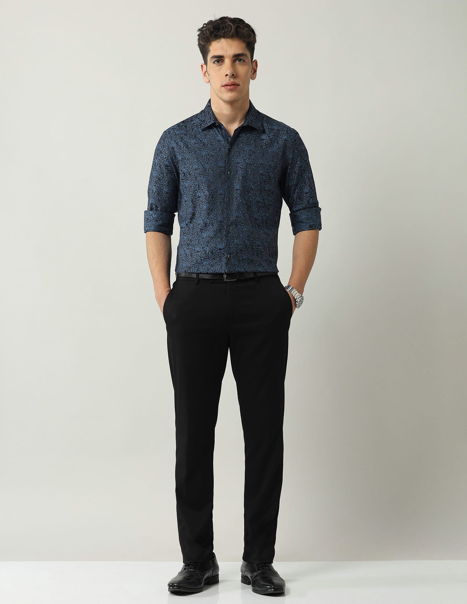 Slim Fit Jaquard Shirt
