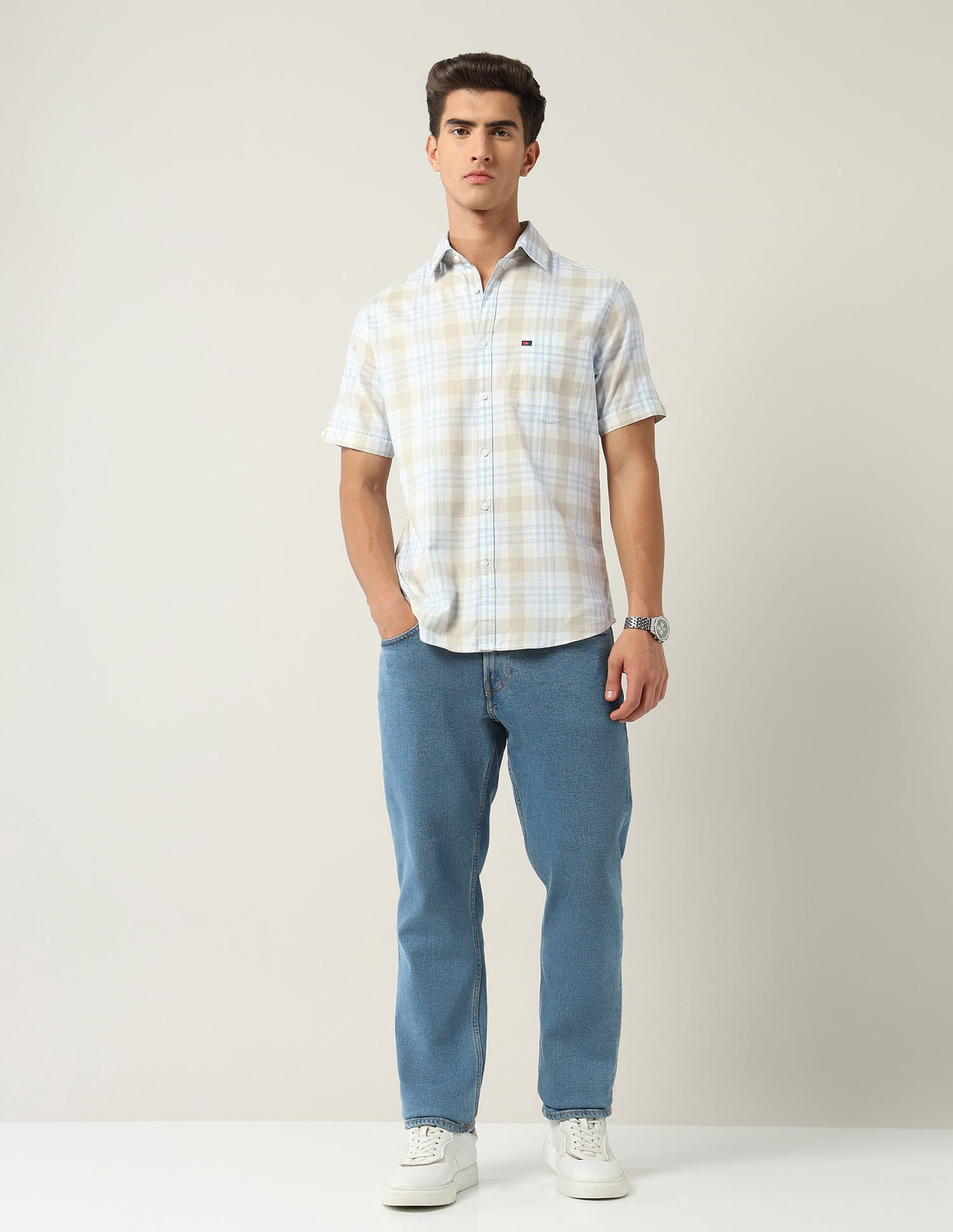 Modern Slim Fit Tartan Checked Shirt