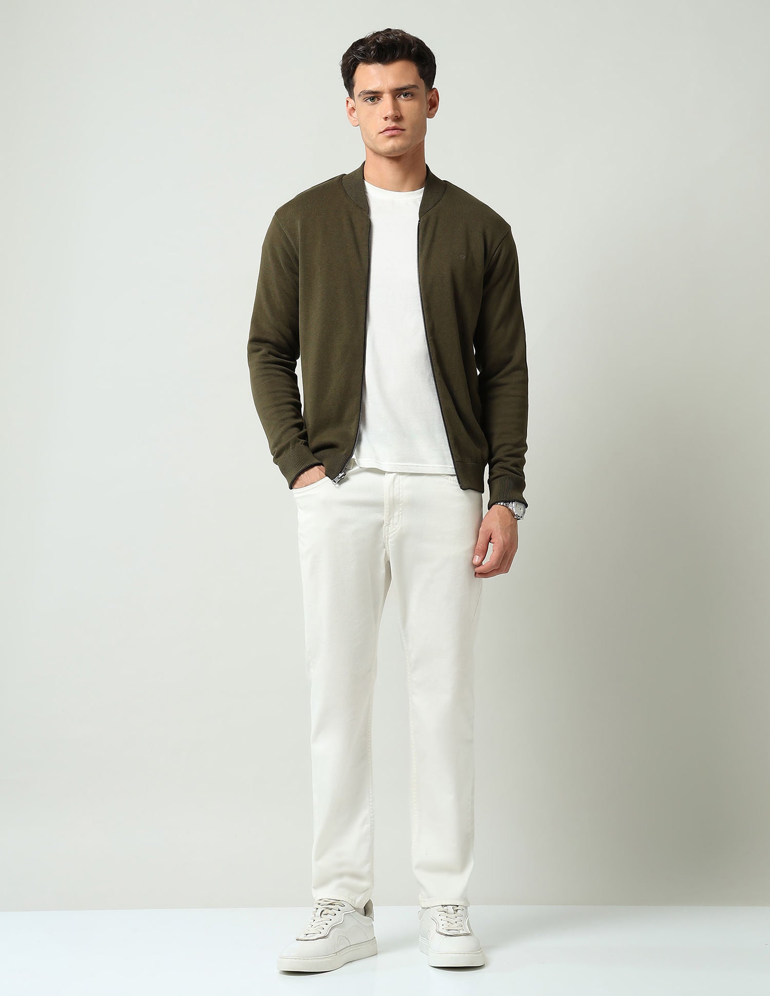 Wardrobe Essential Textured Modern Slim Fit Jacket