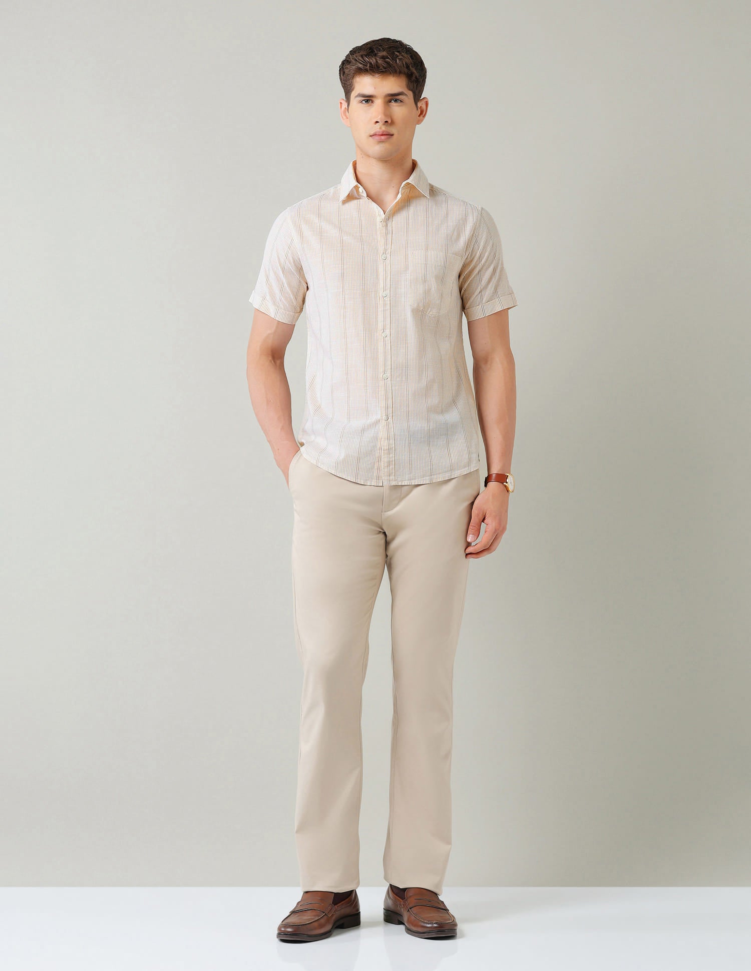 Vertical Striped Regular Fit Shirt 7