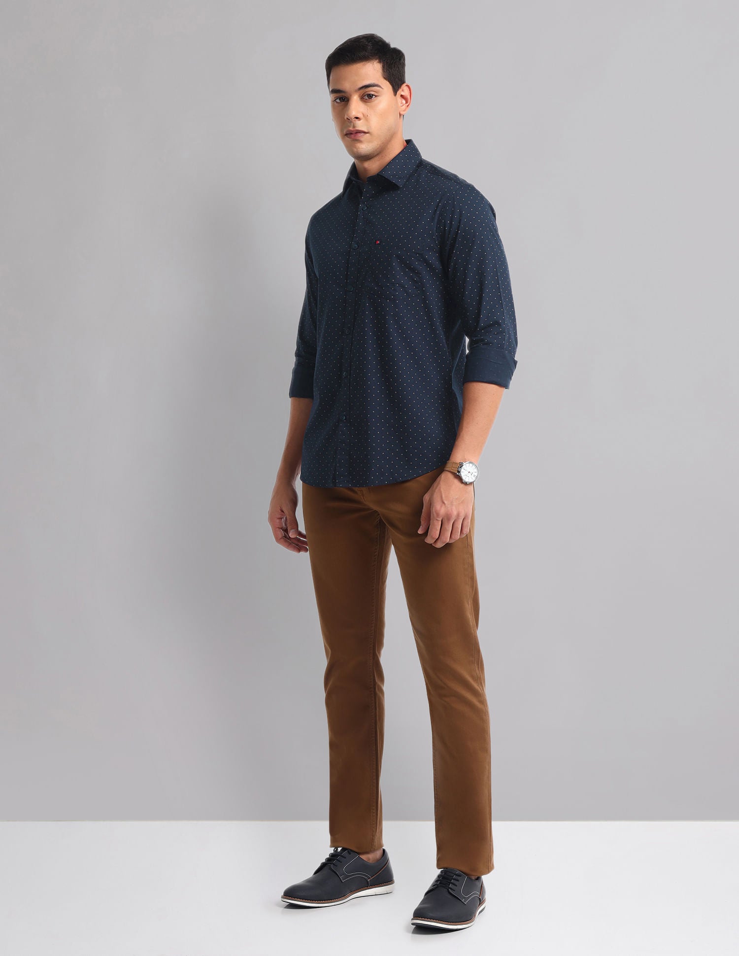 Closet Heritage Abstract Print Slim Fit Shirt