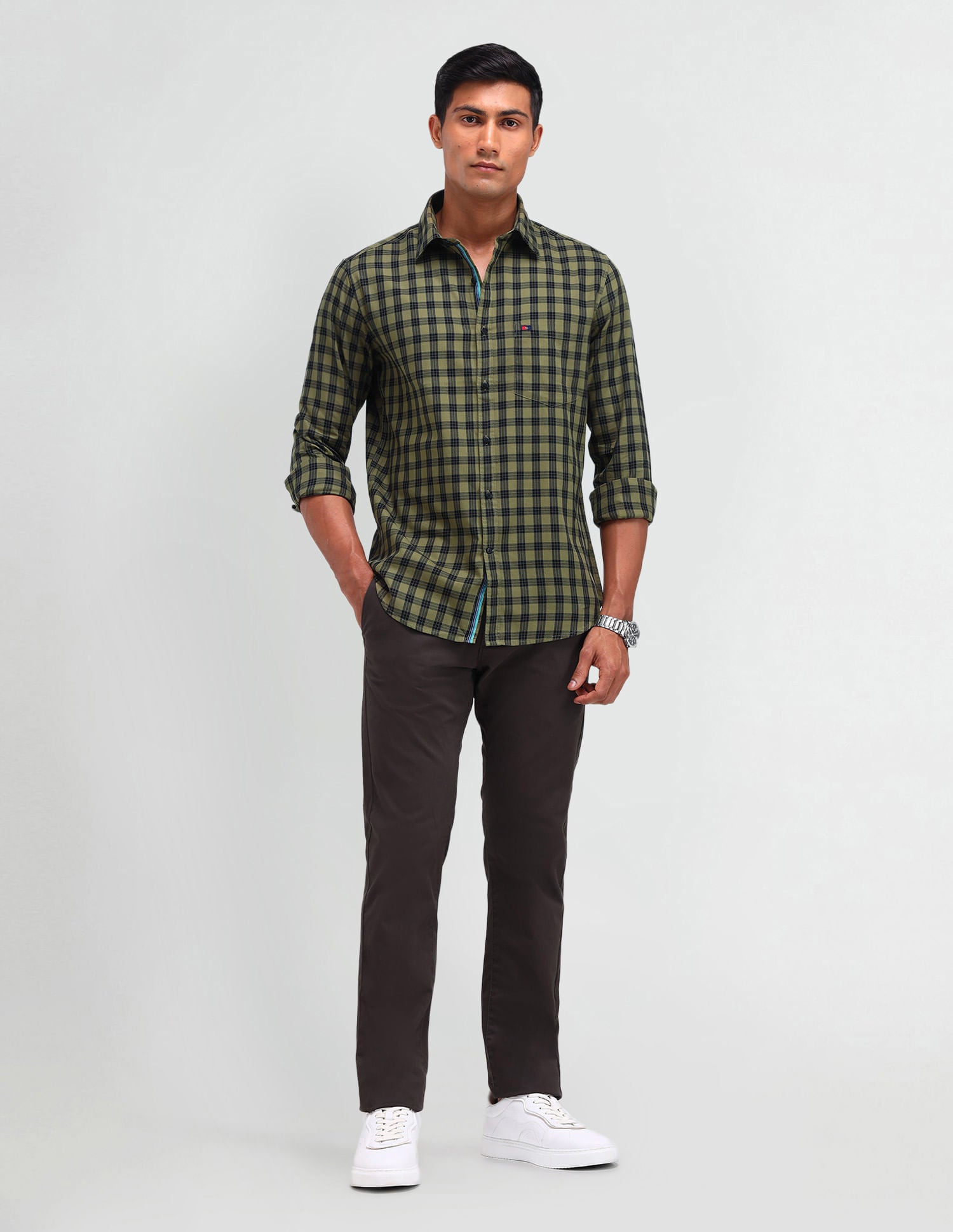 Stylish Long Sleeve Slim Fit Shirt